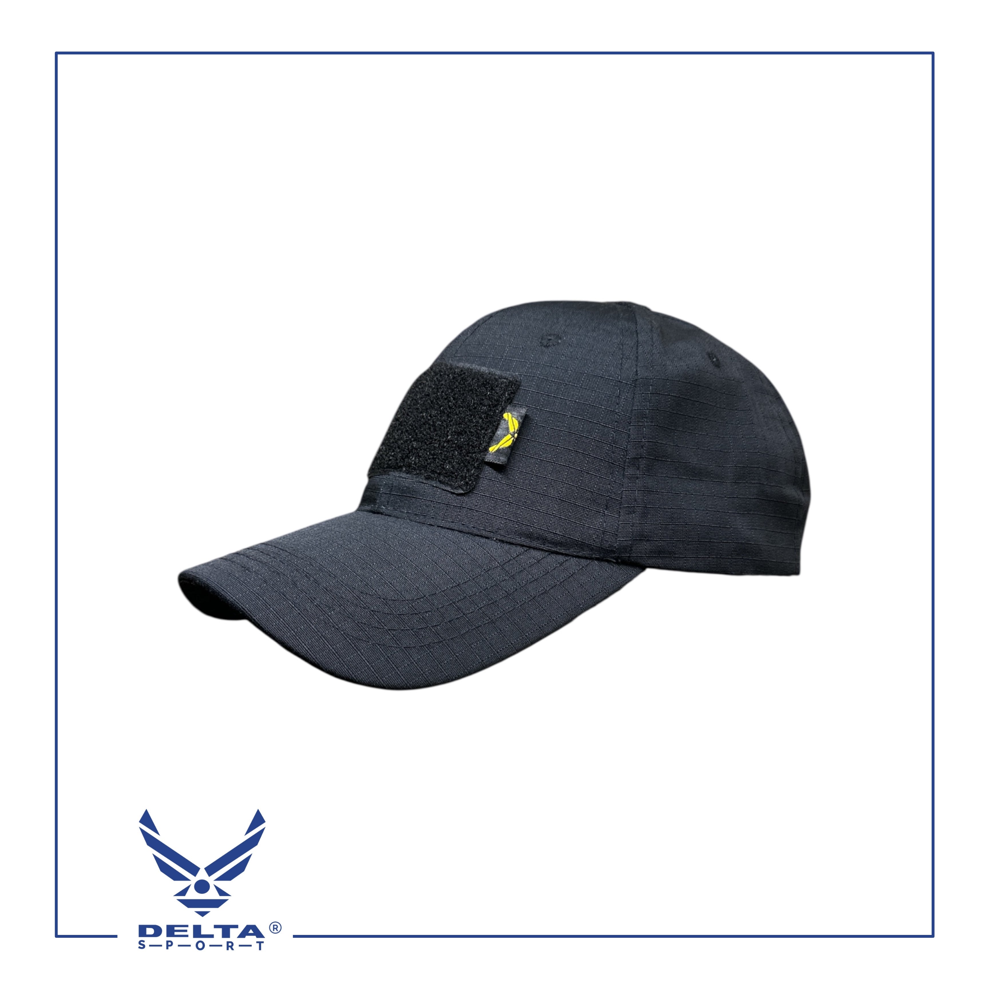 🔹DELTA Black Ripstop Tactical Cap.