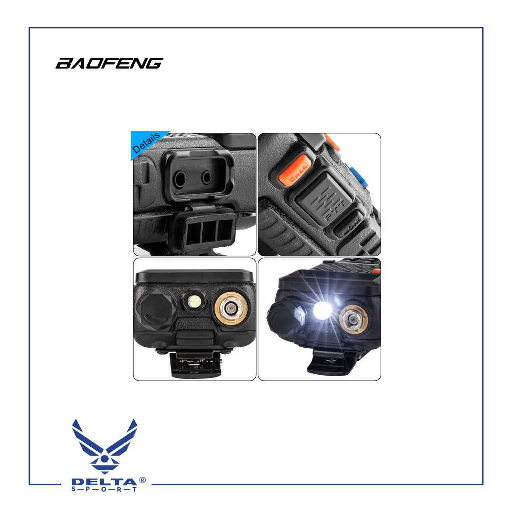 🔹BAOFENG UV-5R (BF113) 8W VHF UHF Dual-Band Walkie Talkies.