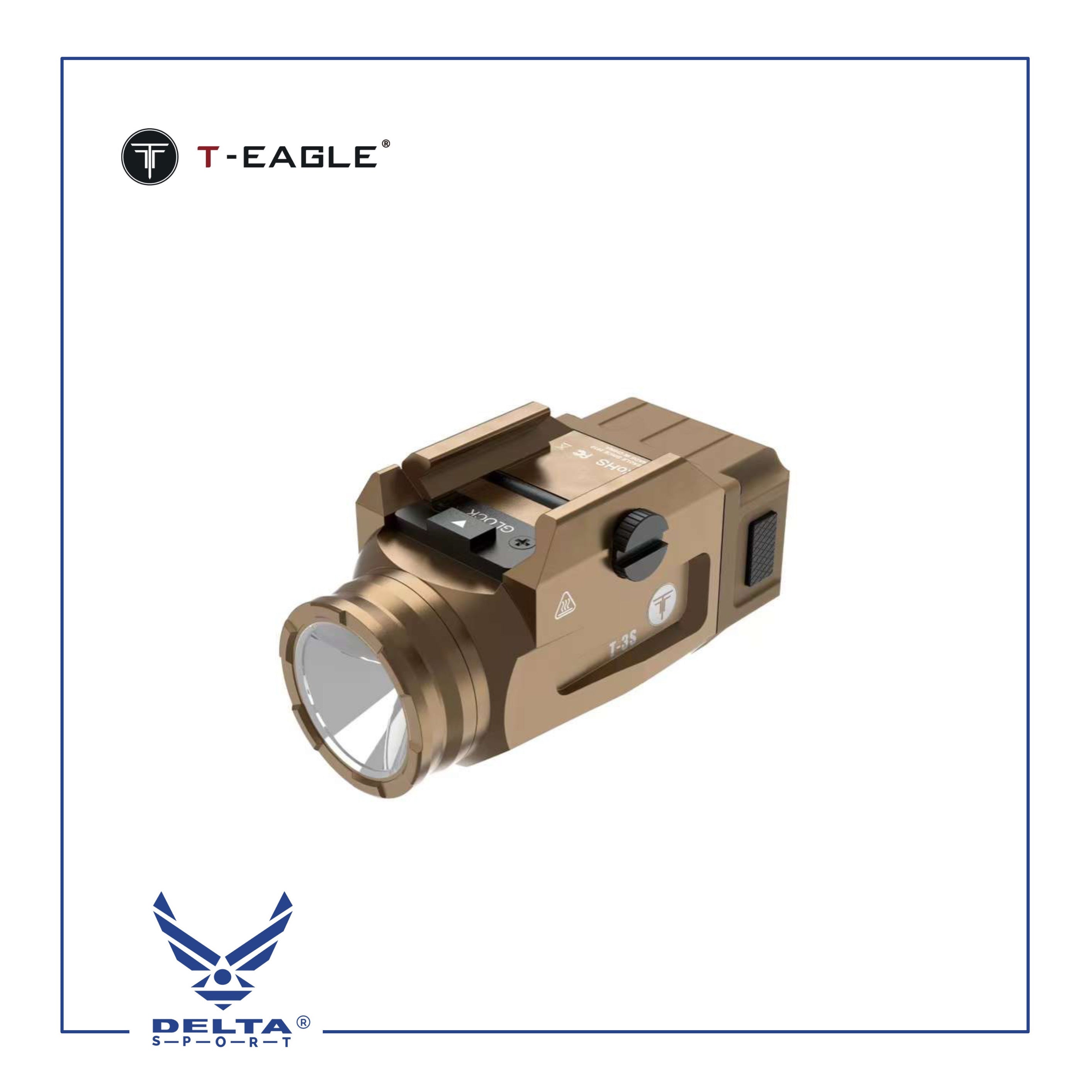 🔹T-Eagle flashlight T-3S-Tan.