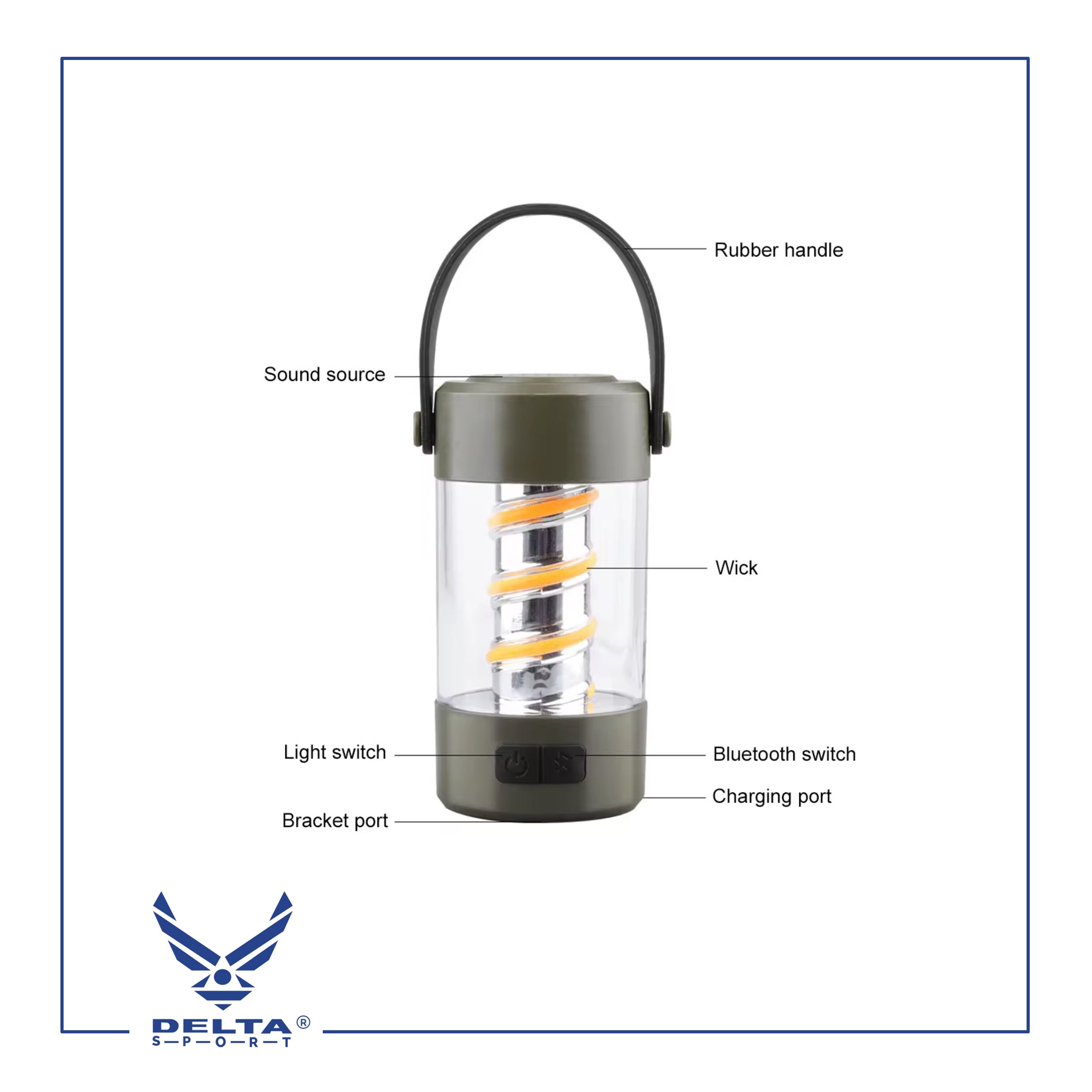 🔹YD-2312 Bluetooth Speaker Camping Light.