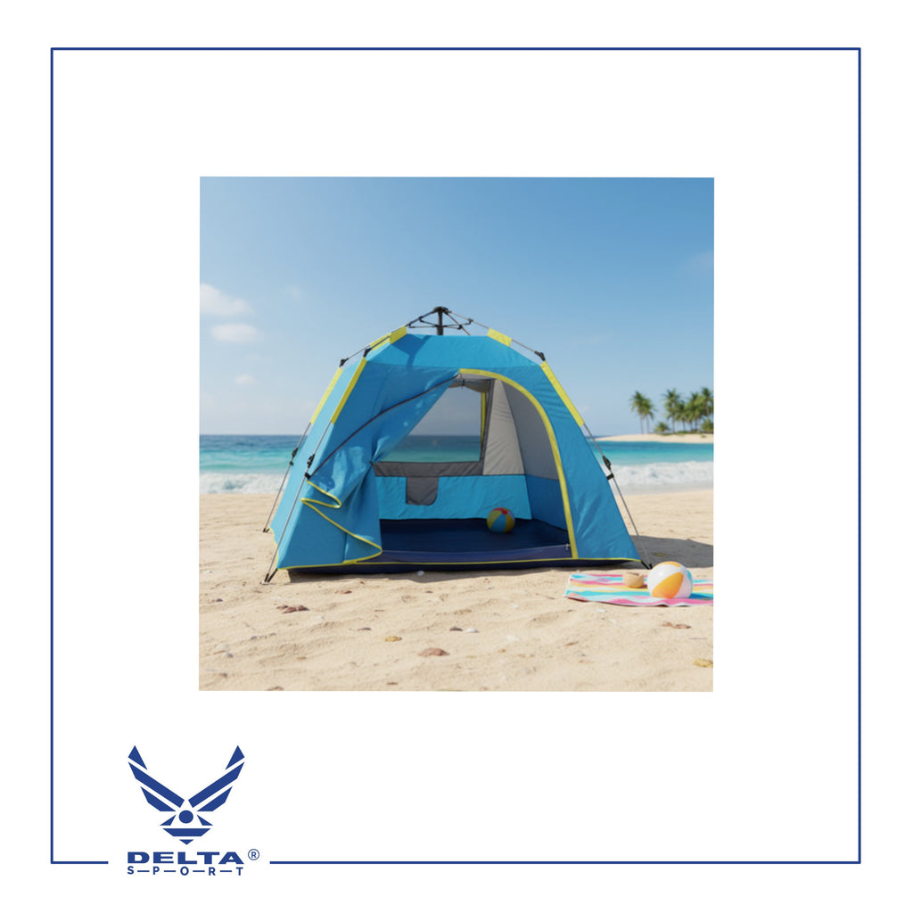 🔹Fully Automatic Setup Tent for 2–3 Persons with 3 Windows.