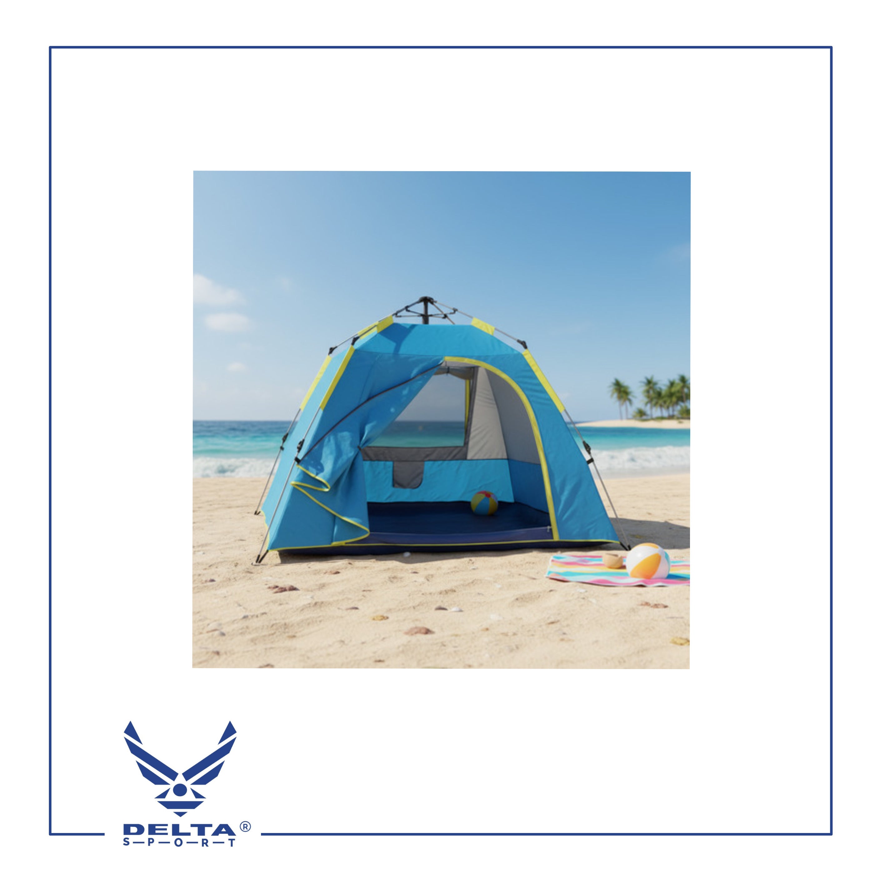 🔹Fully Automatic Setup Tent for 2–3 Persons with 3 Windows.