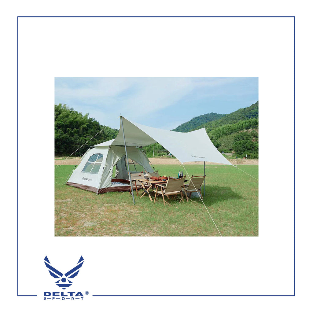 🔹Koraman Automatic Tent + Canopy (4 Persons).