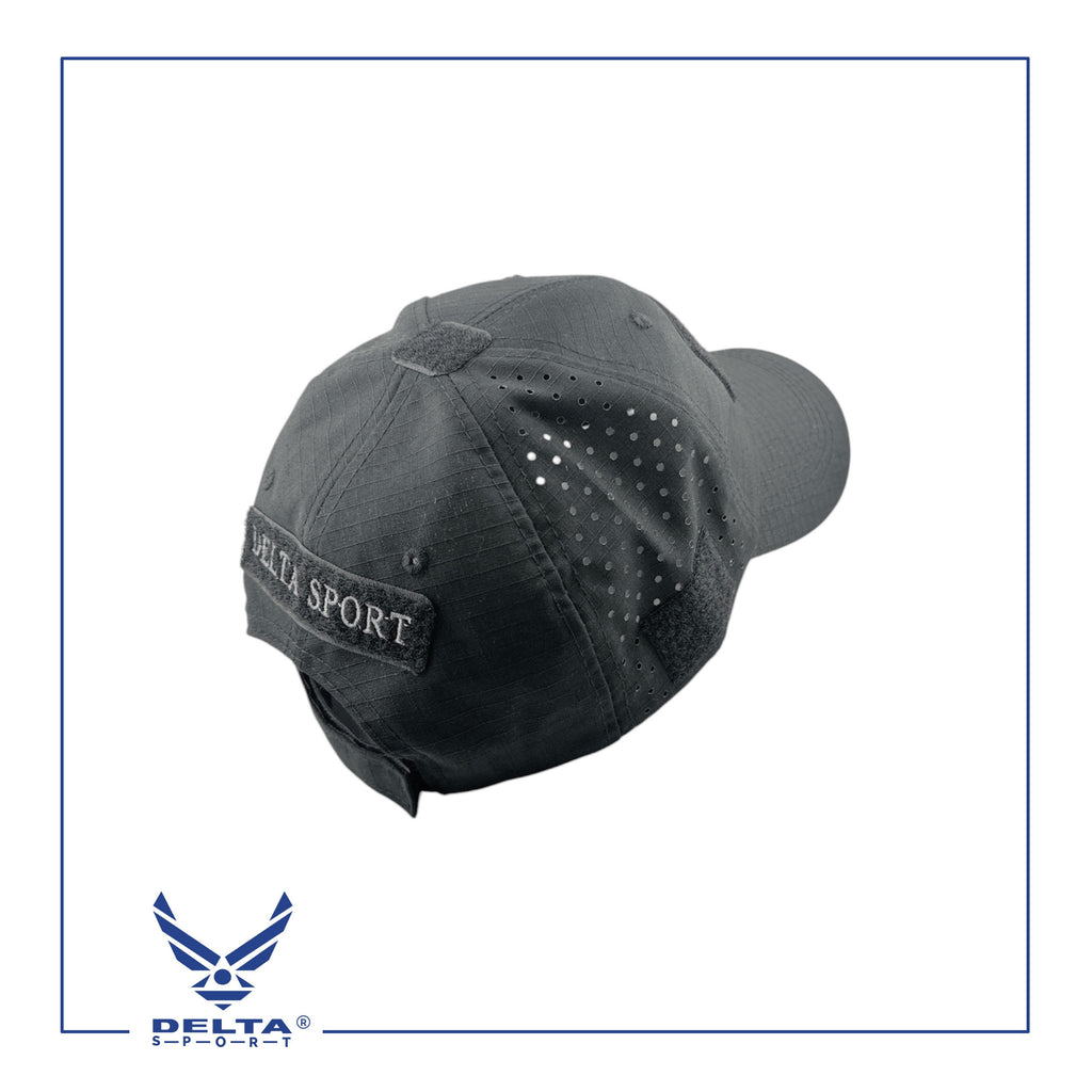 🔹Delta breathable laser cut cap.