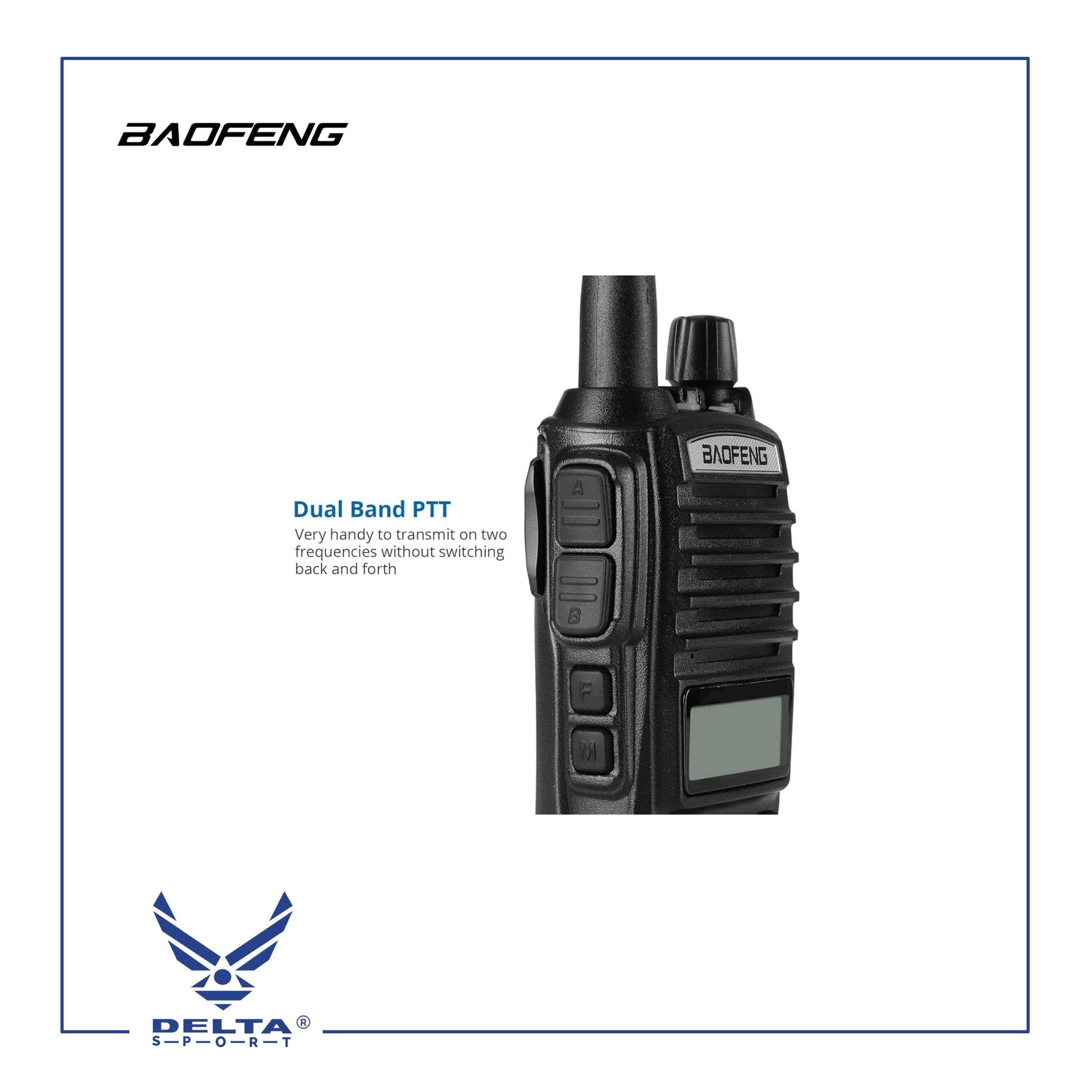🔹BAOFENG UV-82 (BF112) 8W Two Way Radio UHF VHF Dual-Band Walkie Talkie.