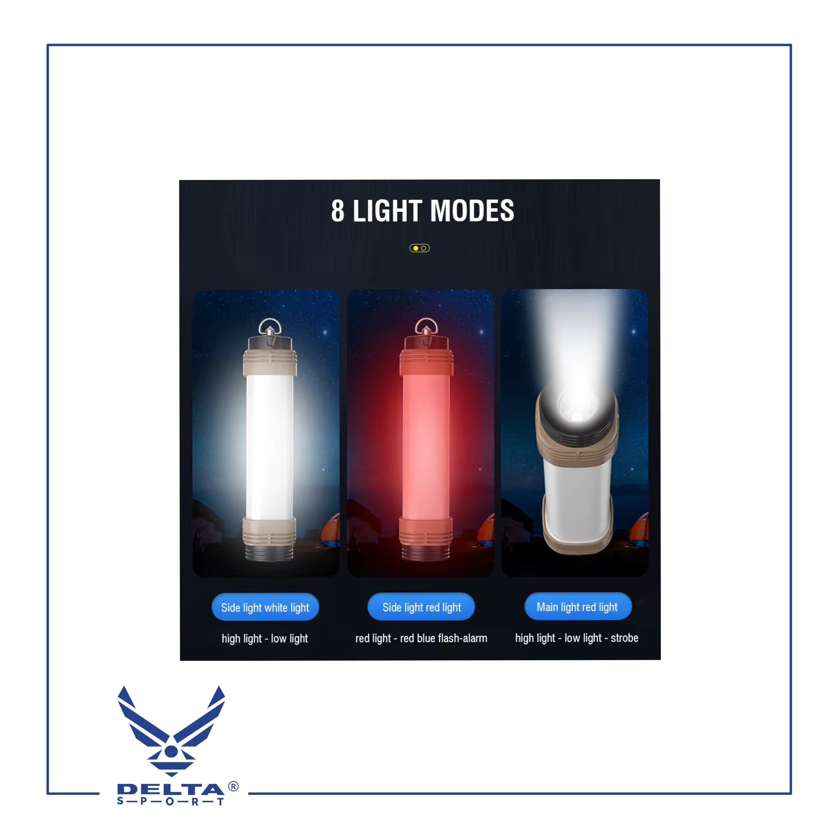 🔹Rechargeable Functional Flashlight X6-60B (18cm).