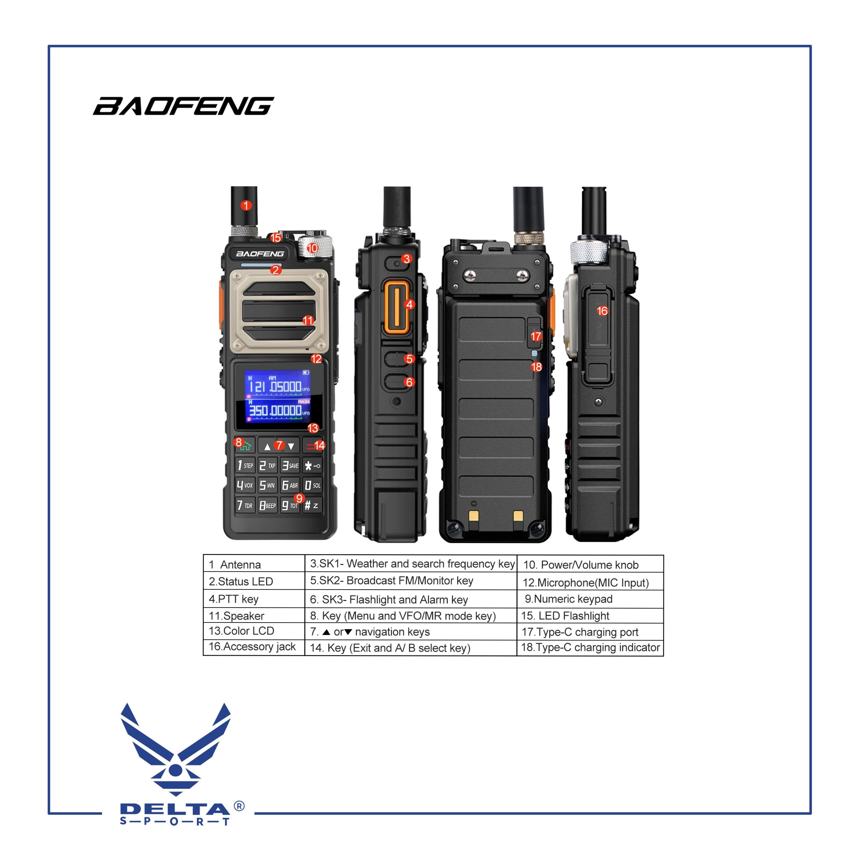 🔹BAOFENG UV-25 Pro Max 10W.
