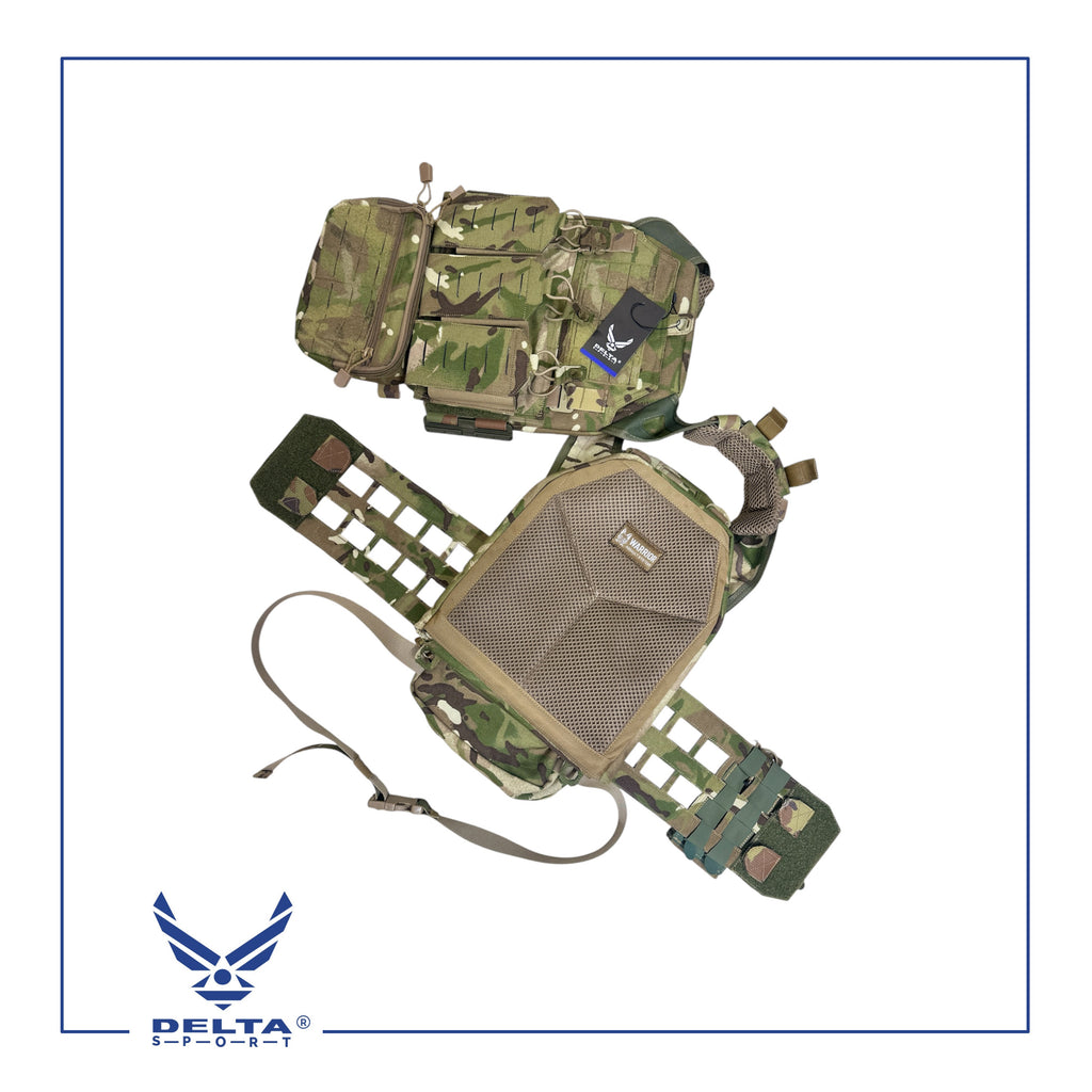 🔹Warrior MultiCam Laser Cut Plate Carrier V4 – With Assault Backpack.