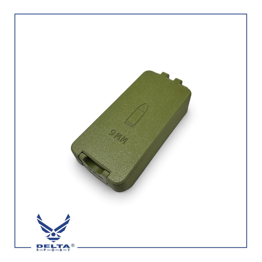 🔹DELTASPORT® 9MM Ammo Storage Case – 50 Rounds.