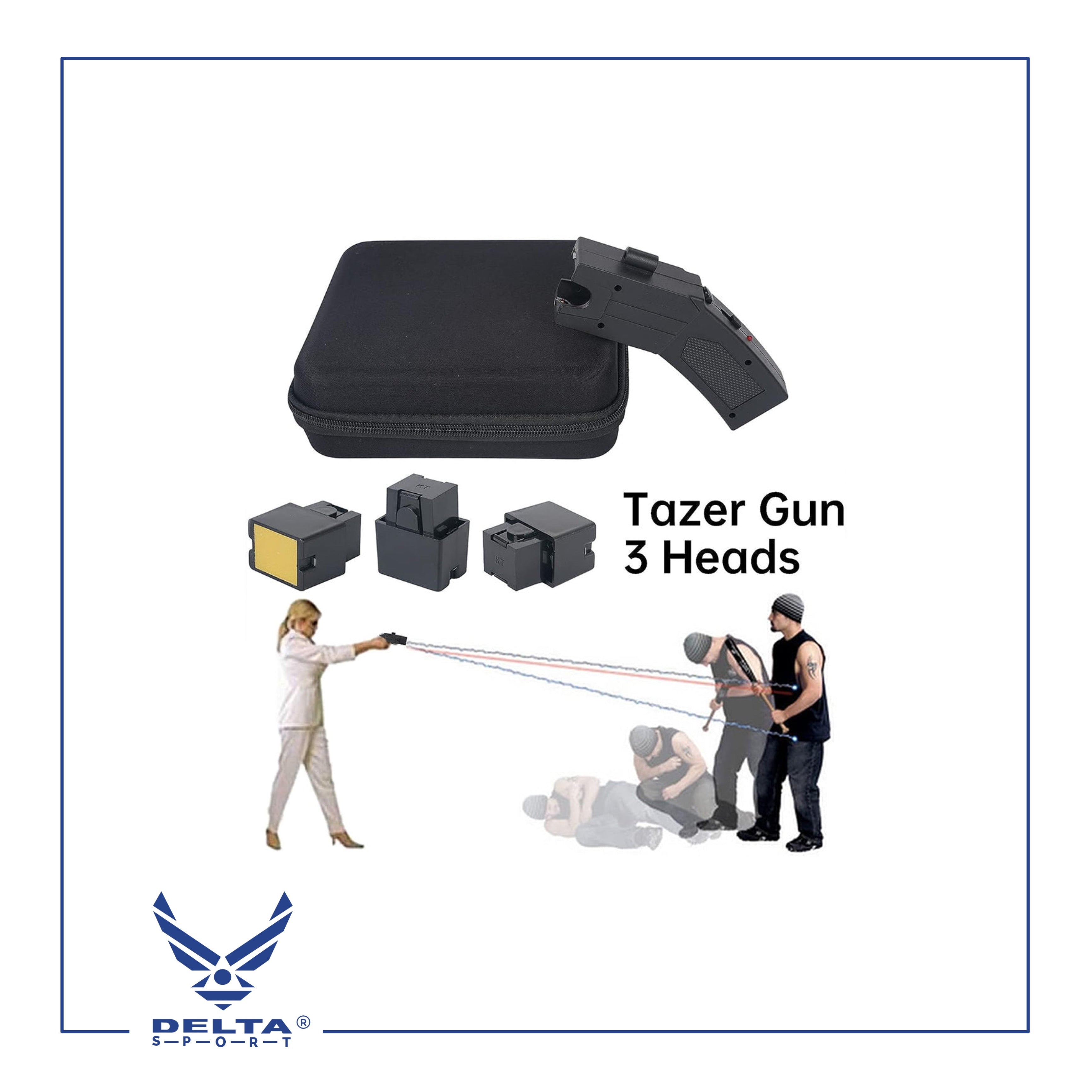 🔹Heavy Duty Stun Gun - Safety Remote Electric Shock Stun Gun For Self Detense.