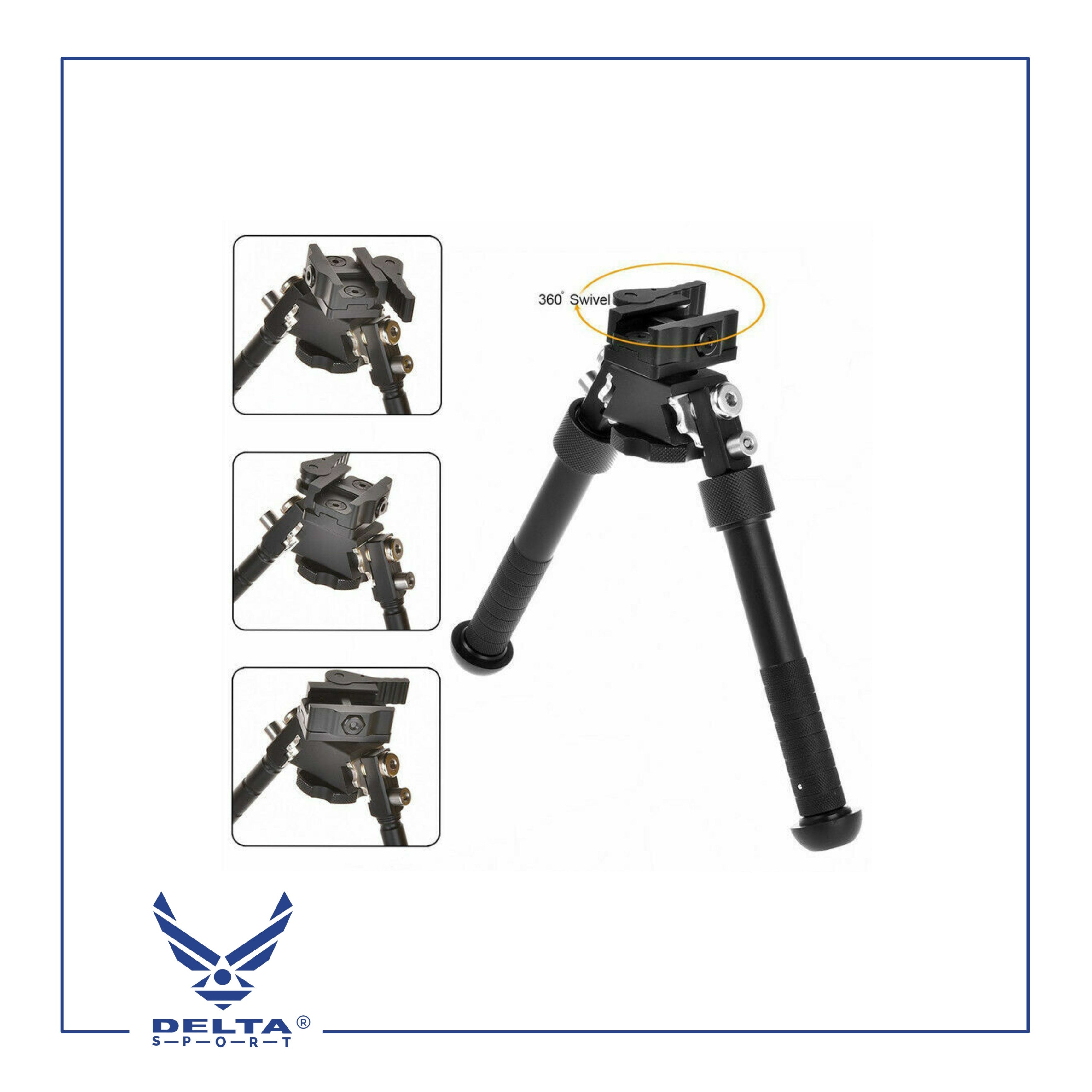 🔹Adjustable Tactical Bipod Picatinny Rail.