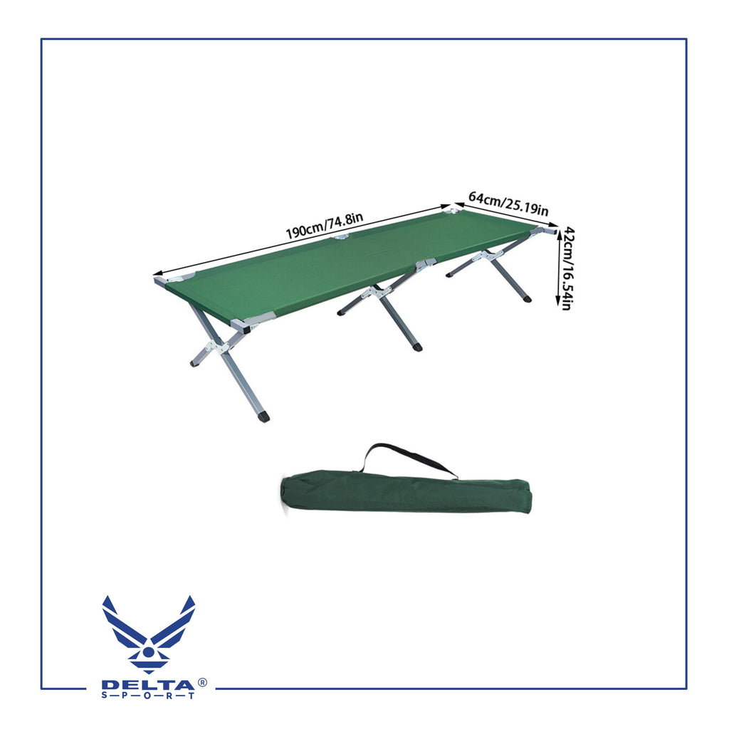 🔹Portable Folding Camping Bed.
