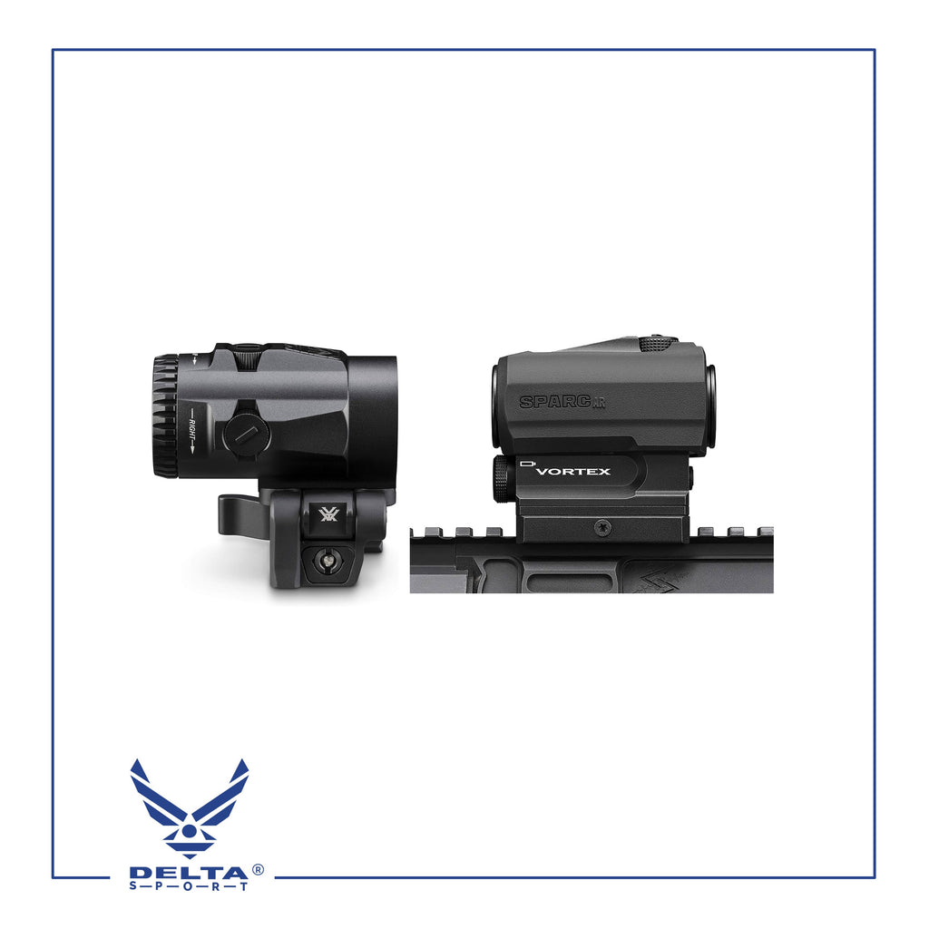 🔹Vortex SPARC Red Dot Sight (2MOA) with Microx Magnifier 3X.