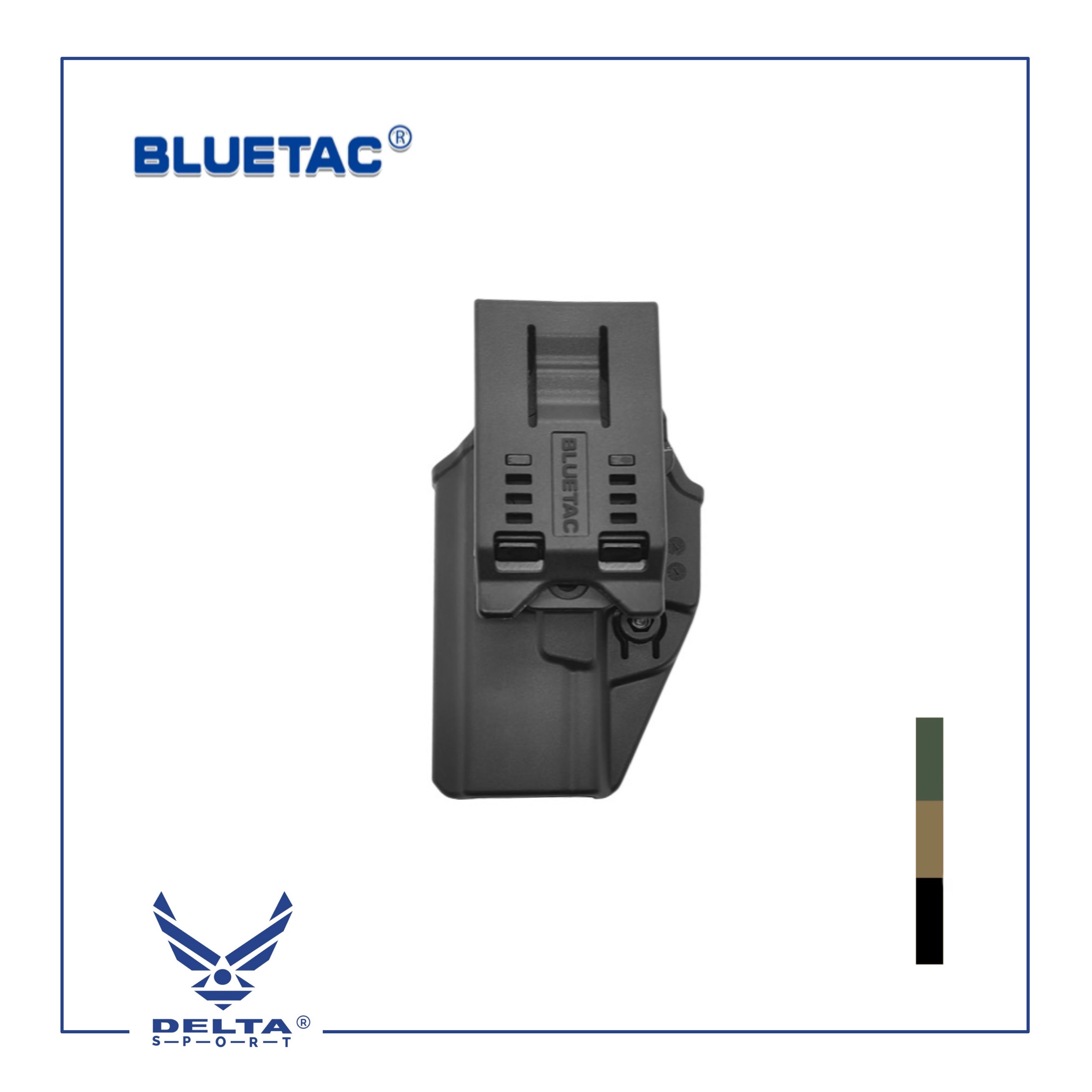 🔹BLUETAC® Polymer OWB Holster-GLOCK 17/19 W/BELT Clip.
