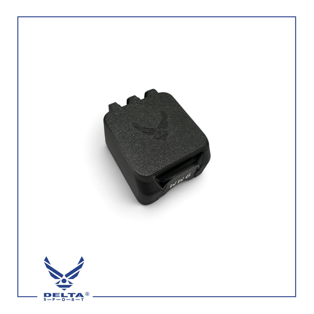 🔹DELTASPORT® 9MM Ammo Storage Case – 25 Rounds.