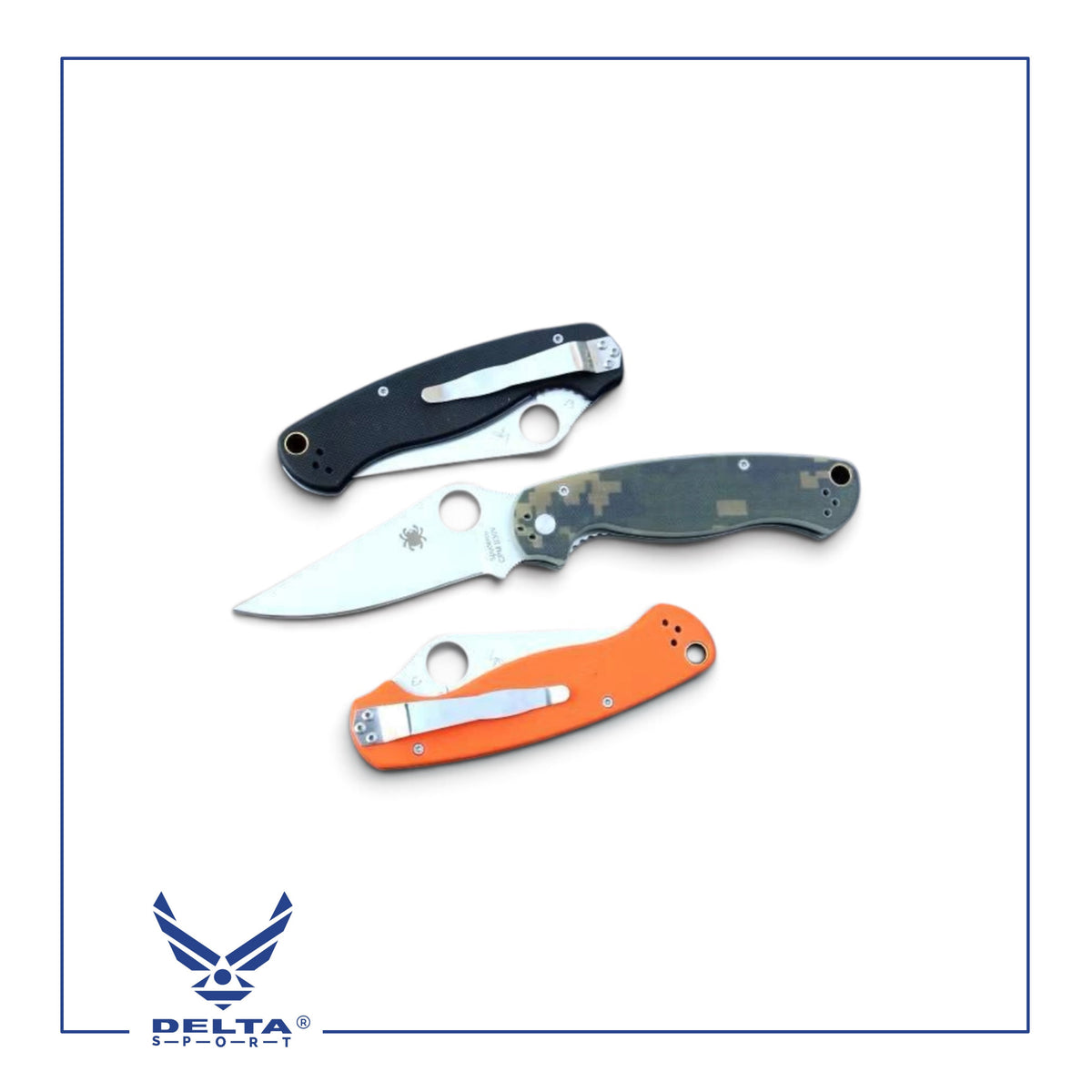 🔹Spyderco® Military Folding Knife – CPM S30V.