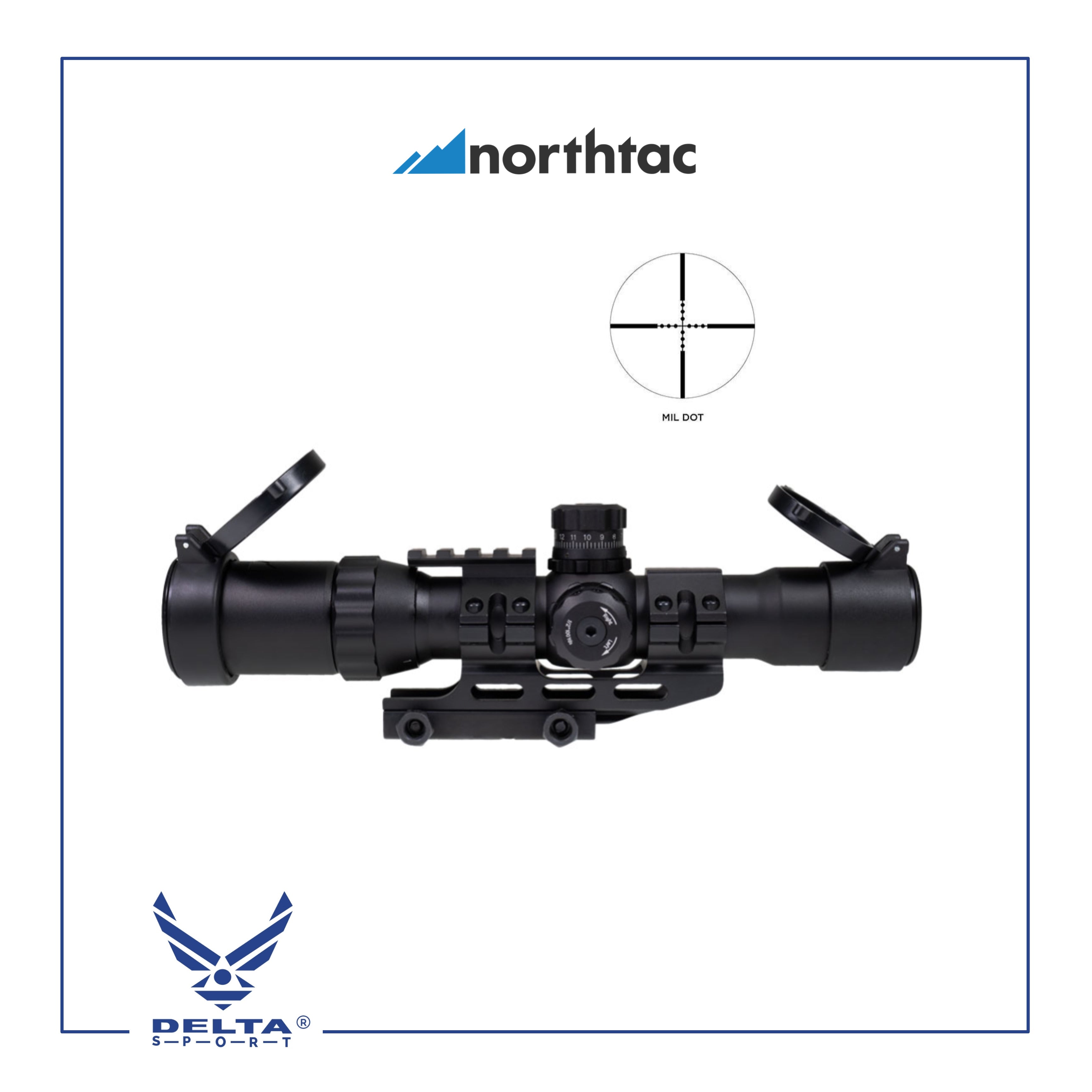 🔹Northtac ASSAULT OPTIC 1-4X28 LPVO RIFLESCOPE.