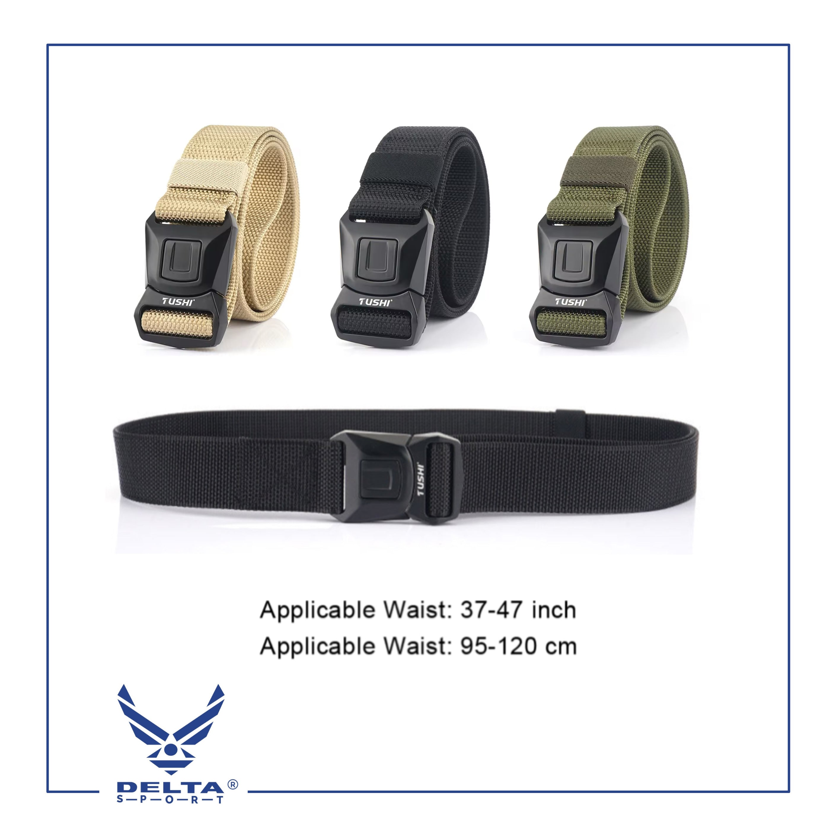 🔹TUSHI Elastic Tactical Belt.