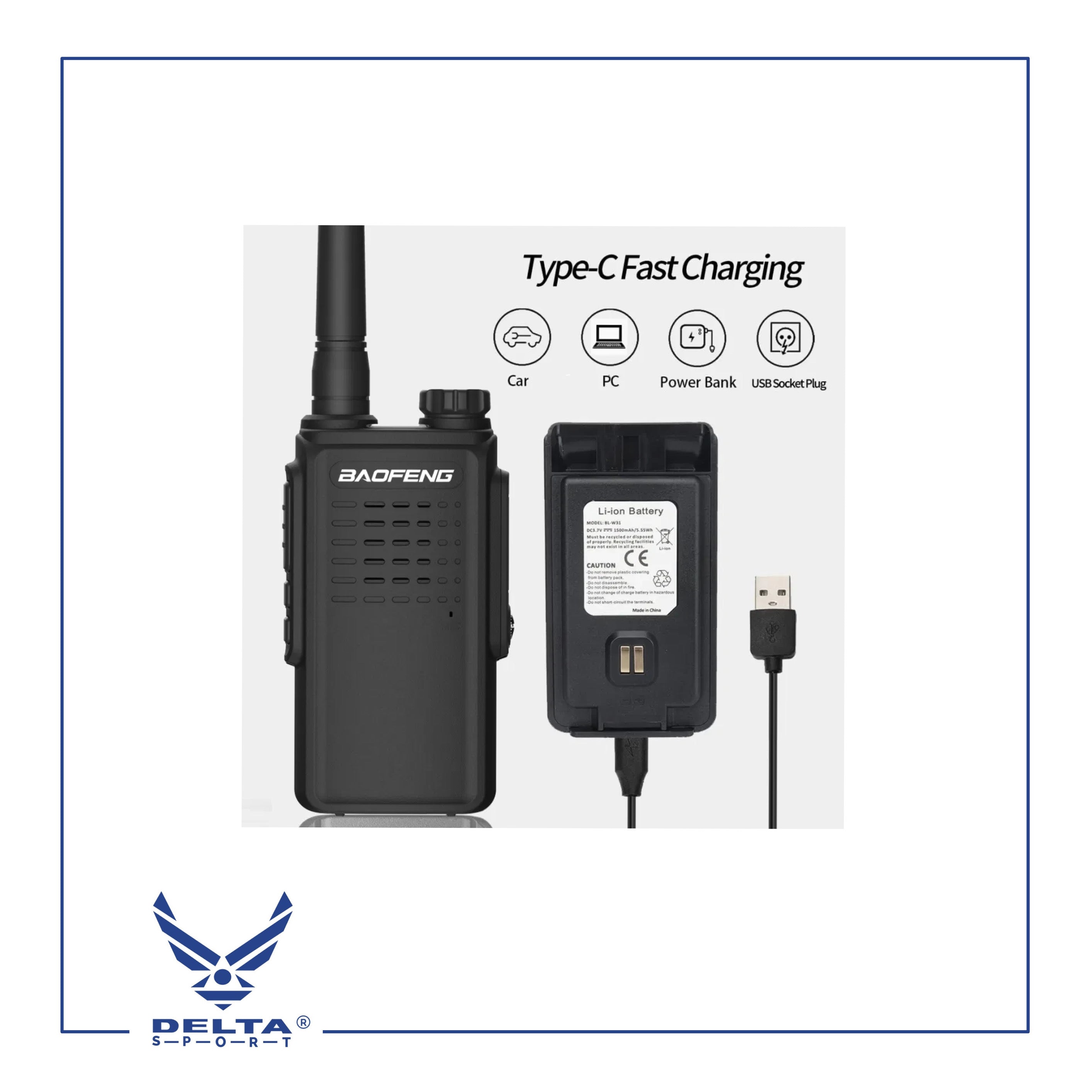 🔹BAOFENG W-31E / 2W.