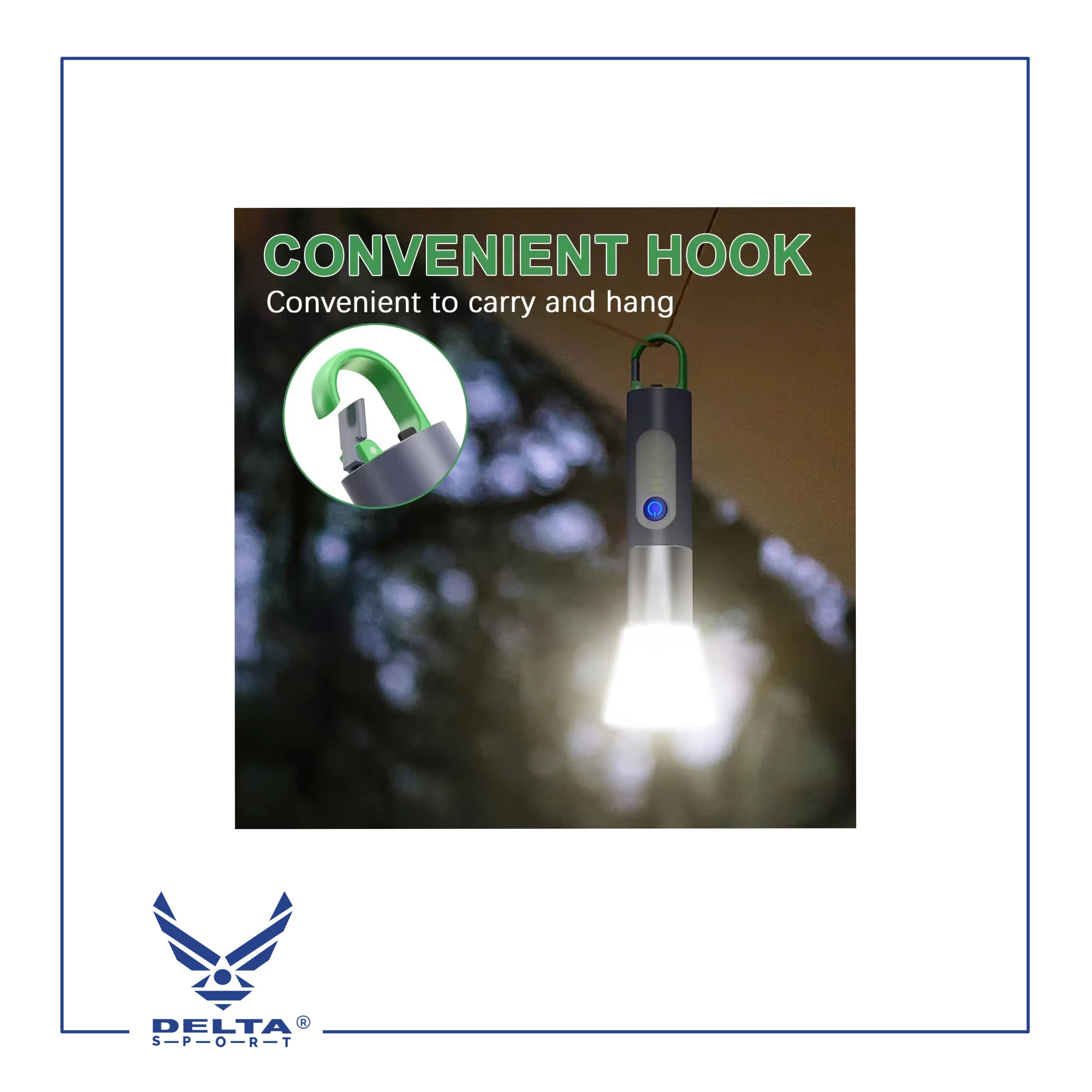 🔹Telescopic Camping Flashlight & Lantern.