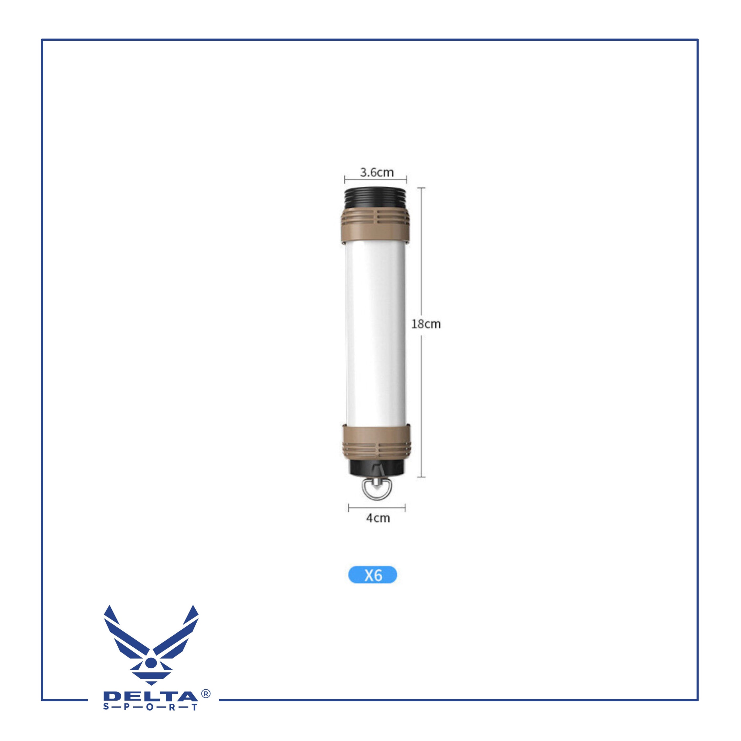 🔹Rechargeable Functional Flashlight X6-60B (18cm).