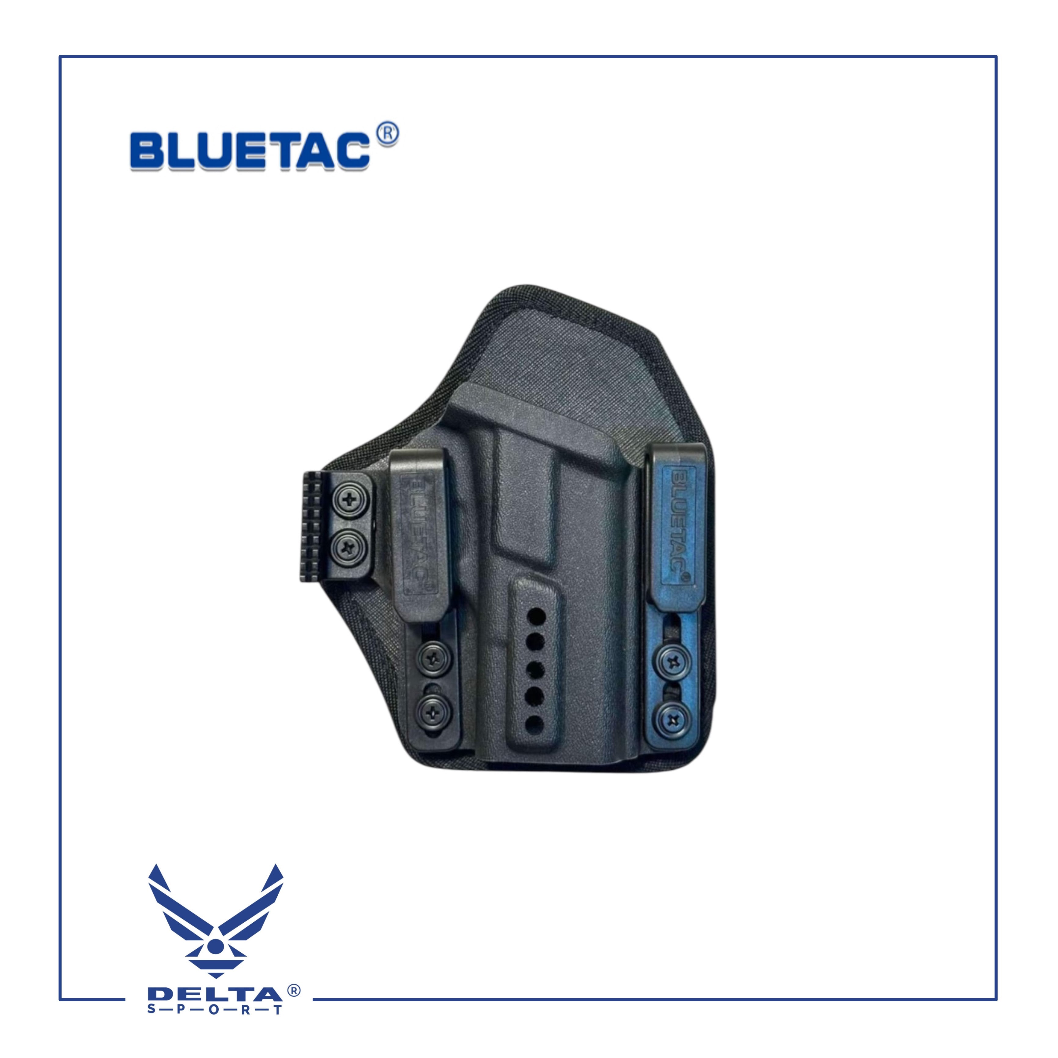 🔹Bluetac ® KYDEX Neoprene HYBRID UNIVERSAL Holstermatal BELT CLIP.