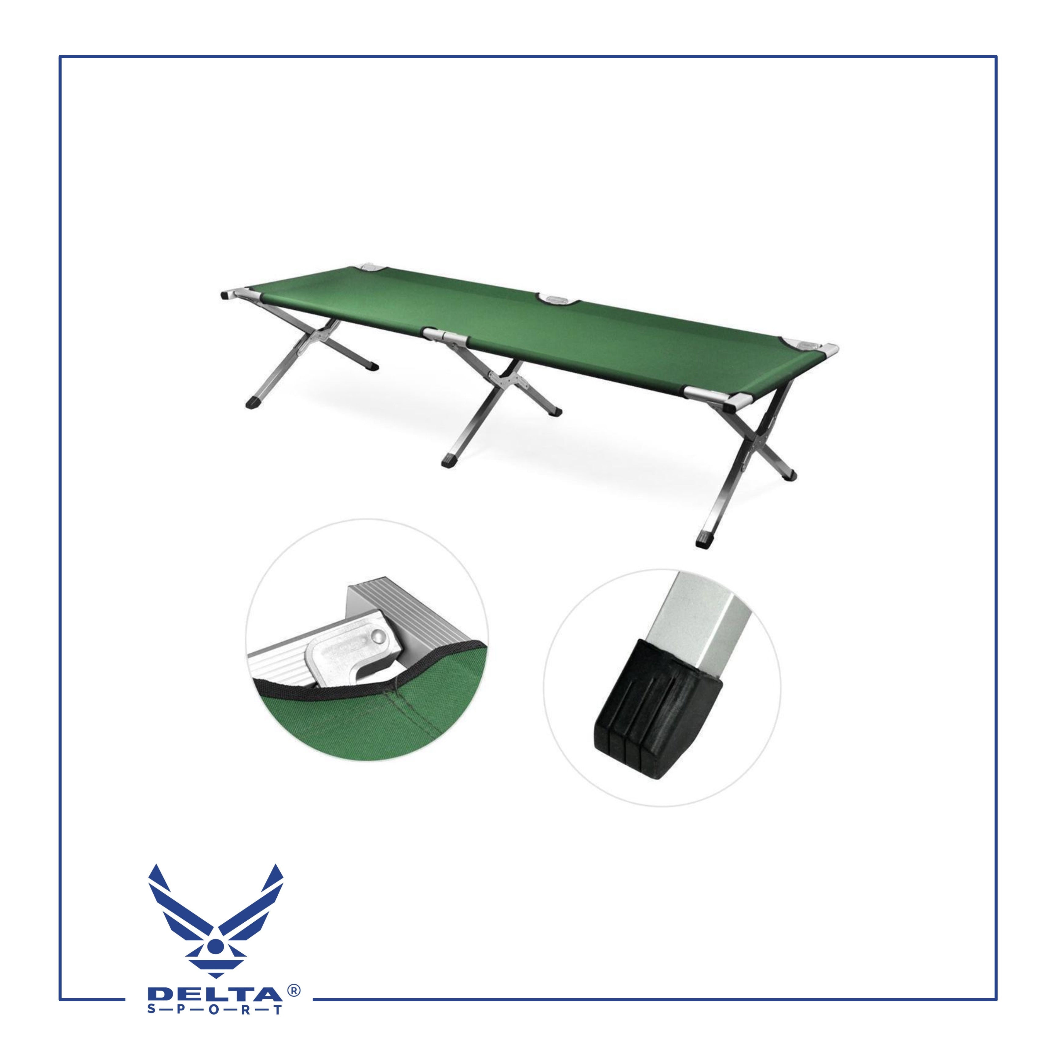 🔹Portable Folding Camping Bed.