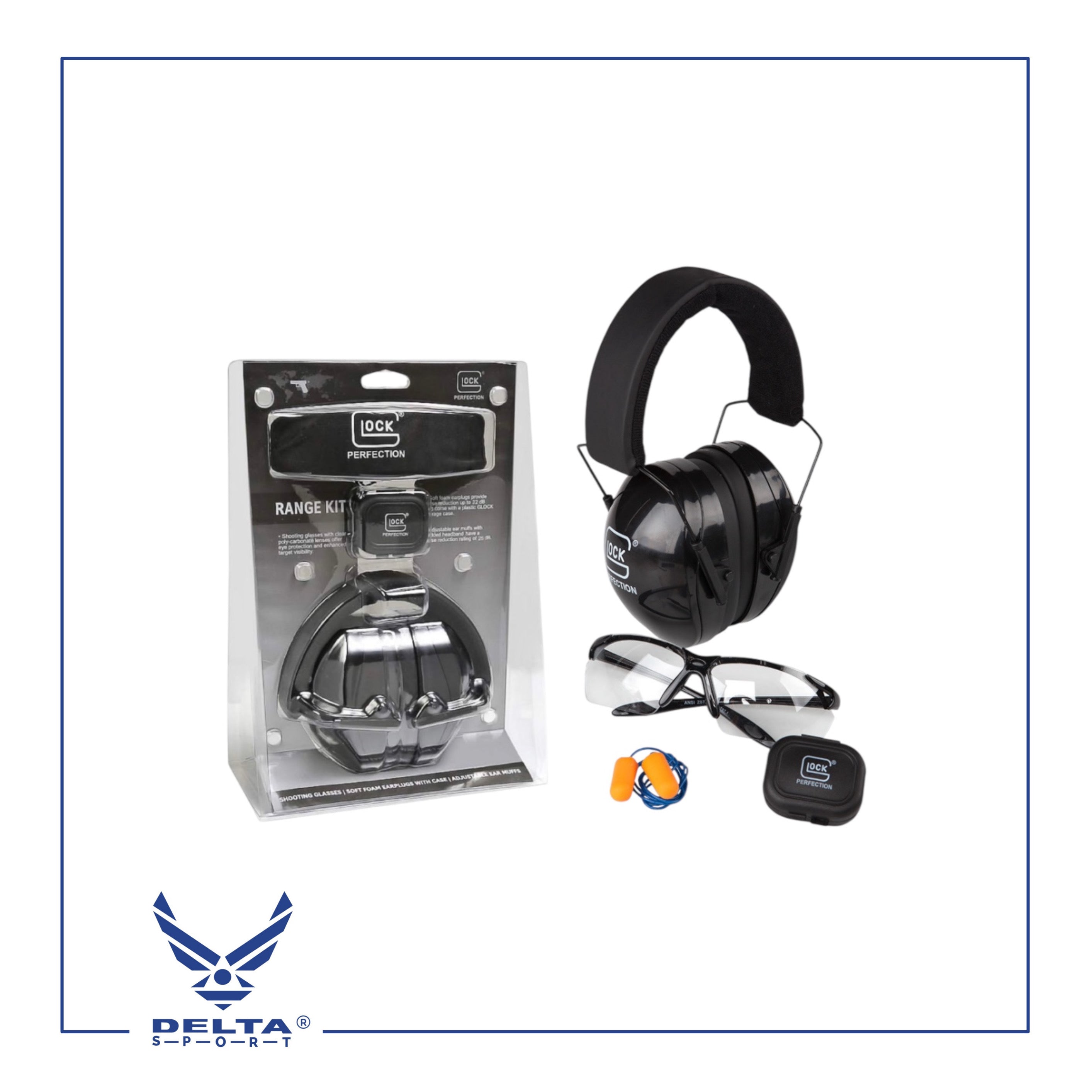 🔹Glock Range Kit Hearing Protection Combo.