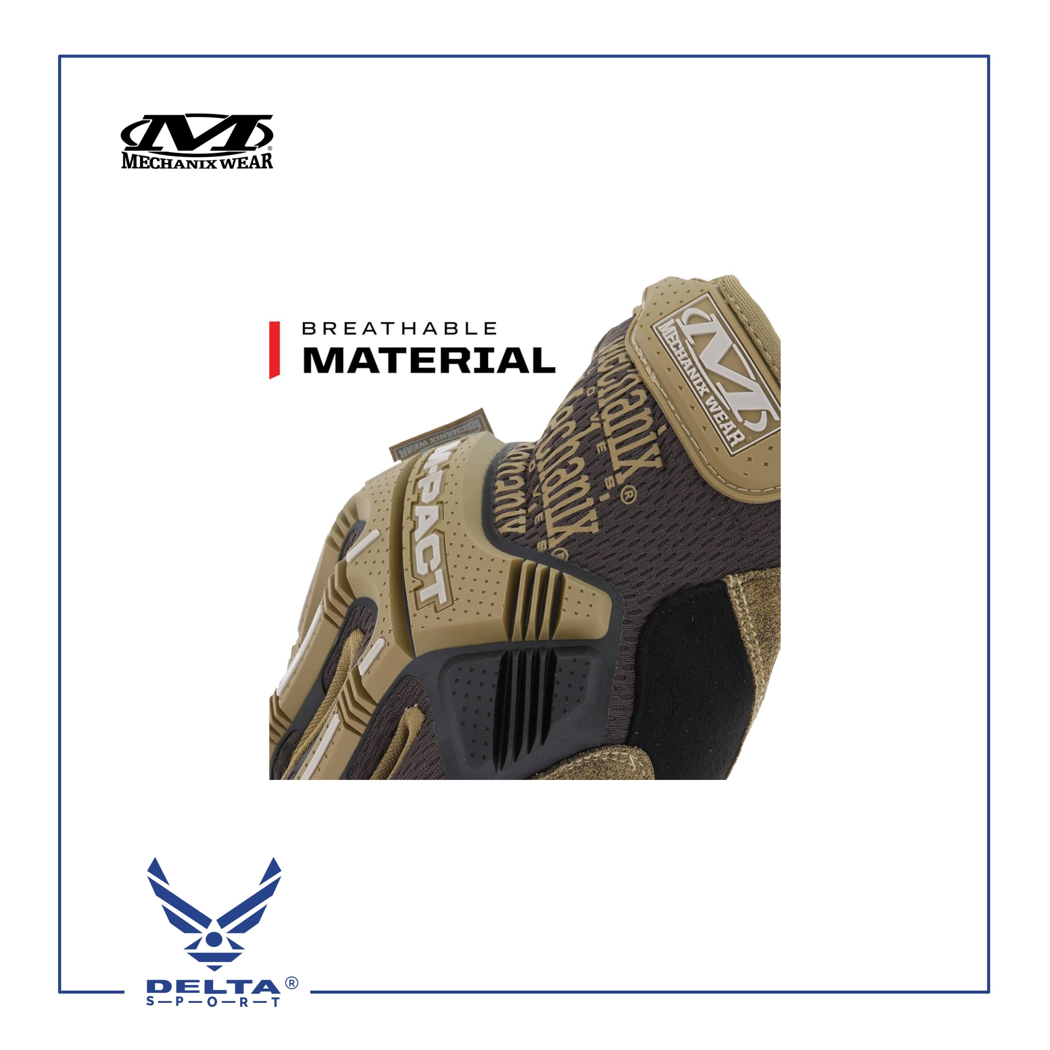 🔹Mechanix M-Pact ® Brown Leather Gloves.