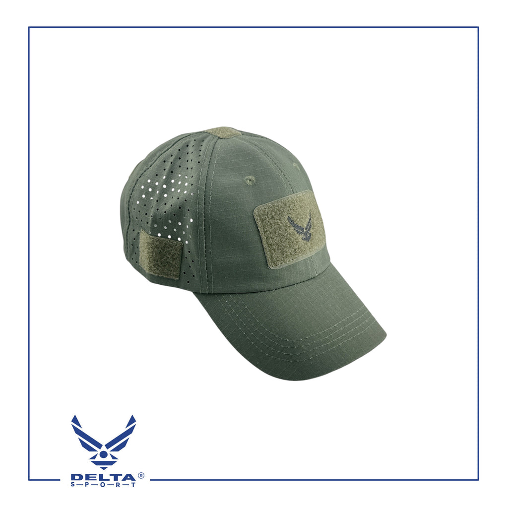 🔹Delta breathable laser cut cap.