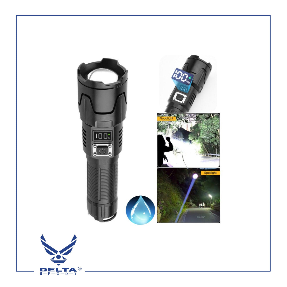🔹Tactical Zoom Flashlight.