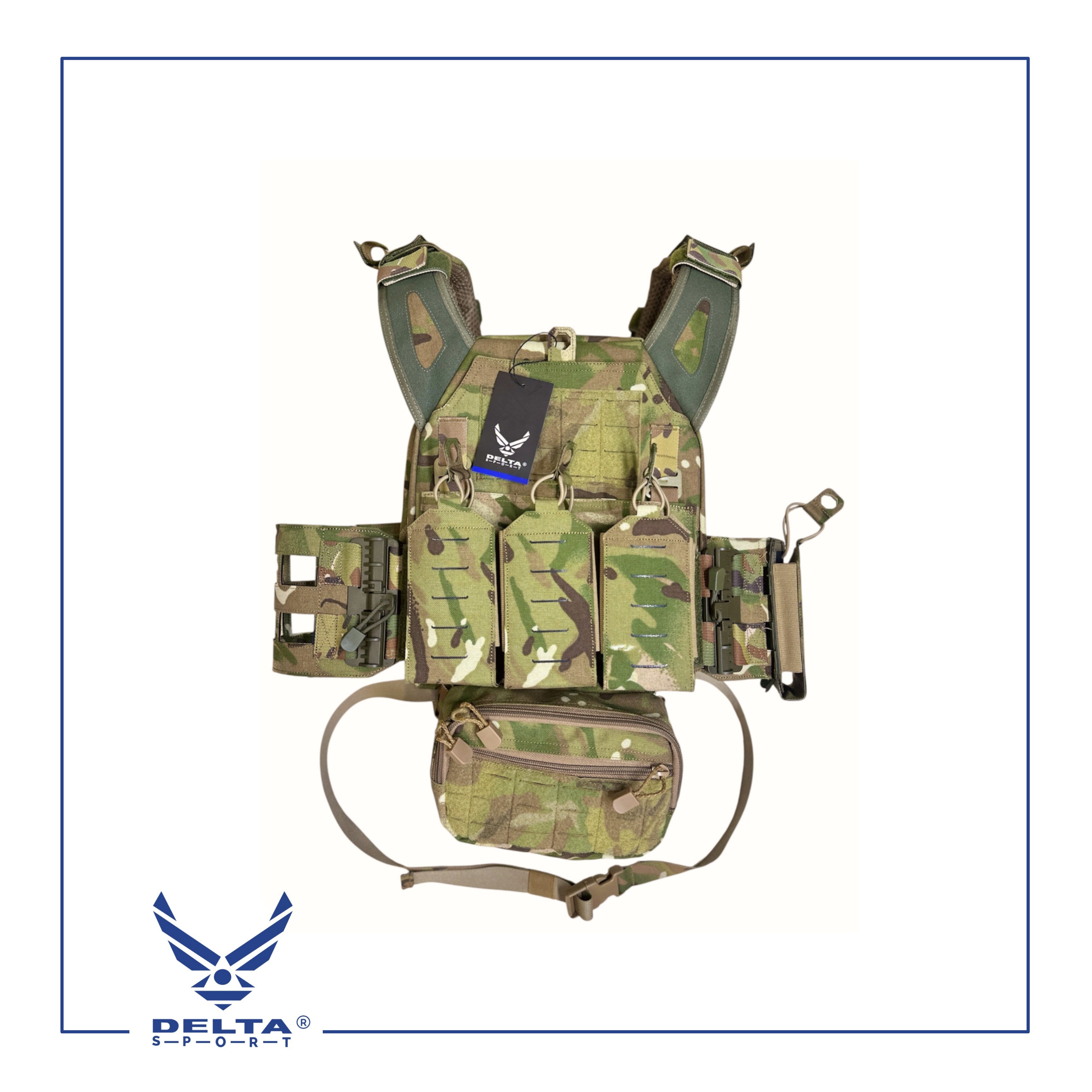 🔹Warrior MultiCam Laser Cut Plate Carrier V4 – With Assault Backpack.