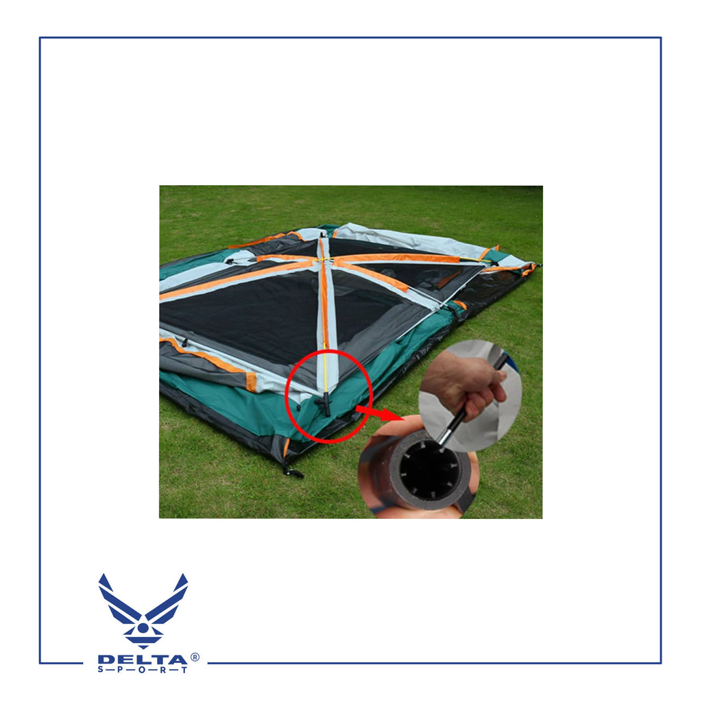🔹Outdoor Waterproof Double-Layer Family Camping Tent – 2 Rooms (4–6 Persons) | Model A-0039