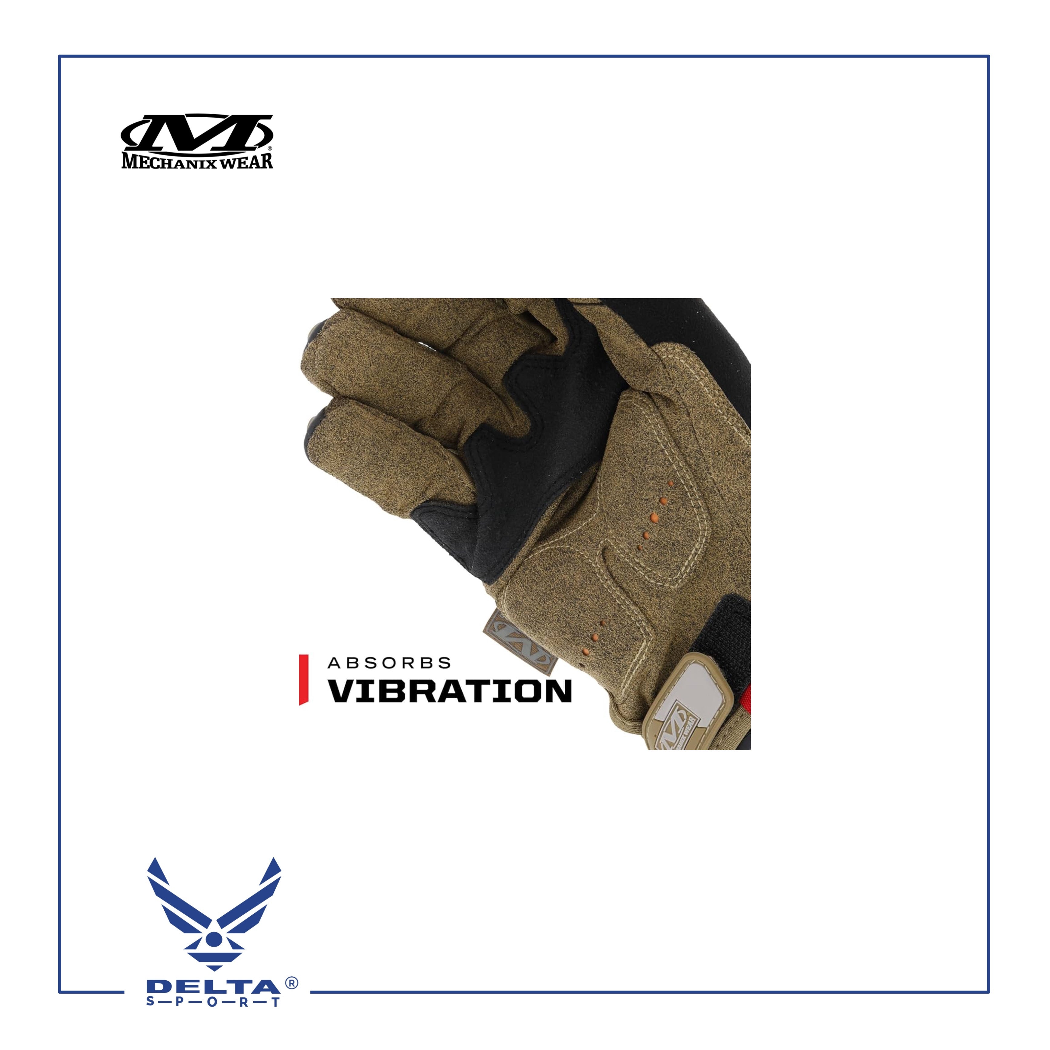 🔹Mechanix M-Pact ® Brown Leather Gloves.