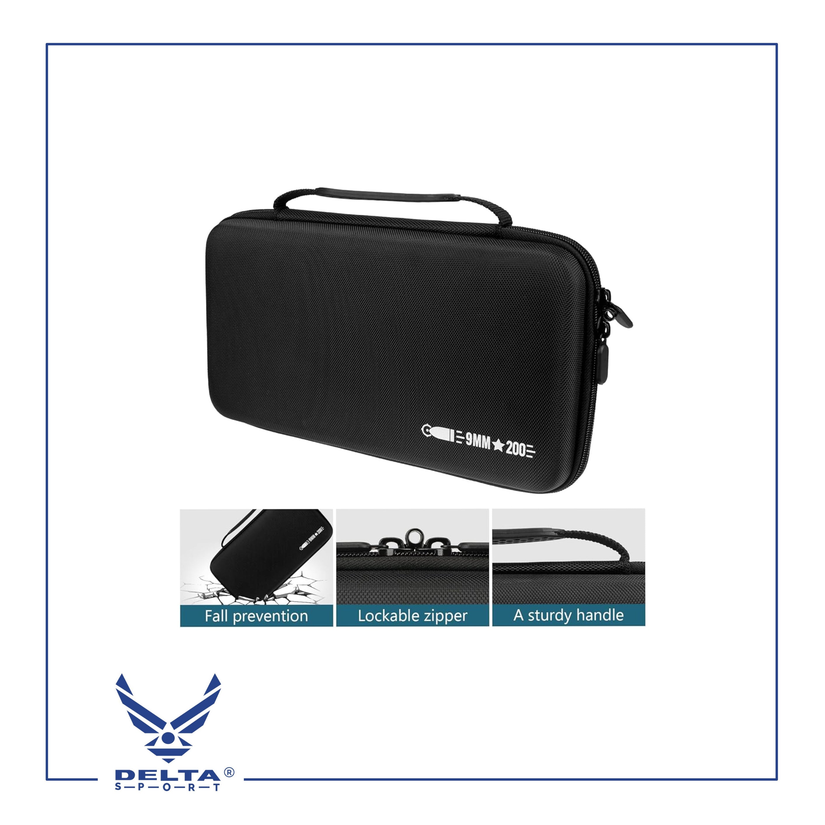 🔹9mm Storage Holder Case – 200 Round Capacity.