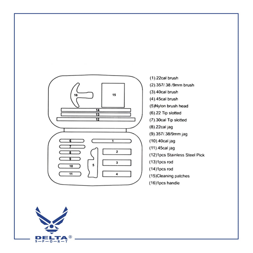 🔹DELTA® Universal Gun Cleaning Kit.