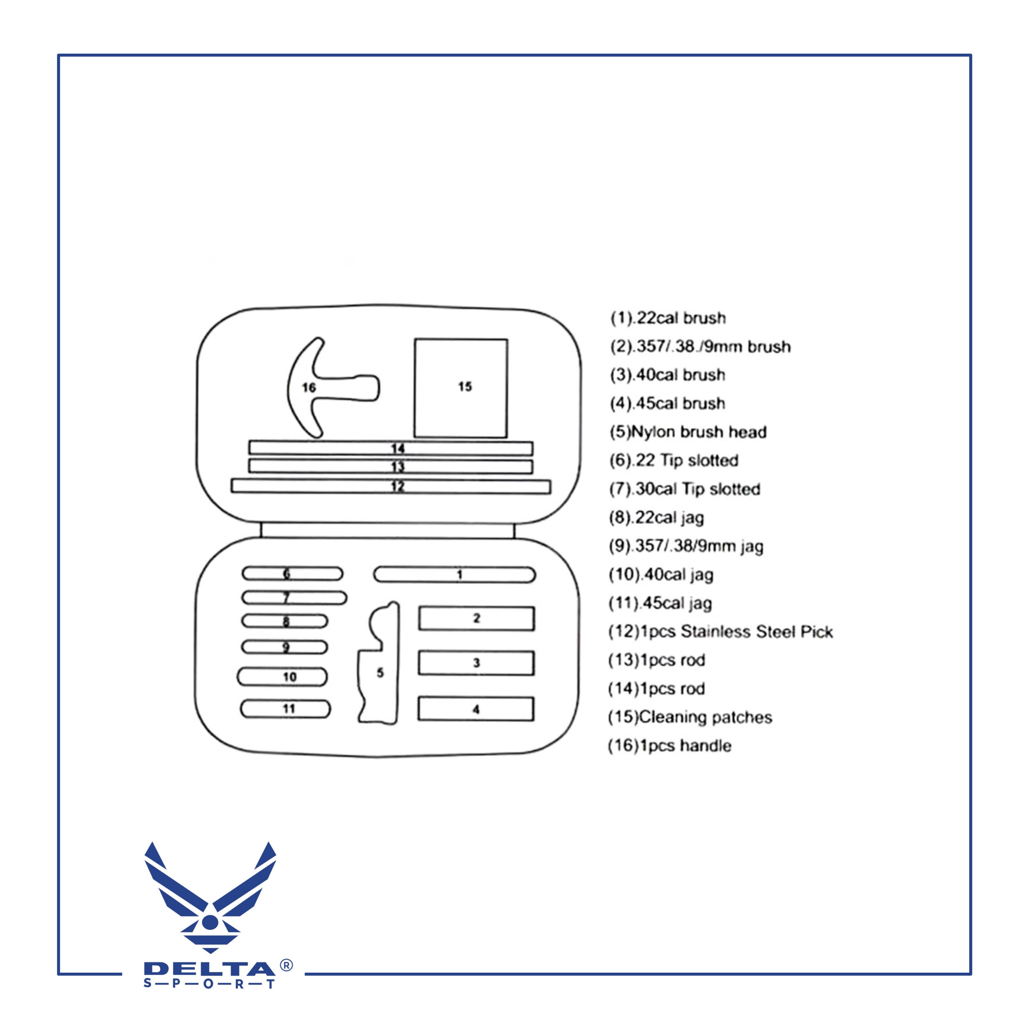 🔹DELTA® Universal Gun Cleaning Kit.