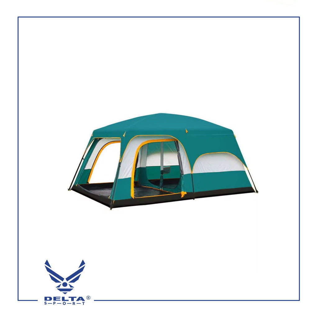 🔹Outdoor Waterproof Double-Layer Family Camping Tent – 2 Rooms (4–6 Persons) | Model A-0039