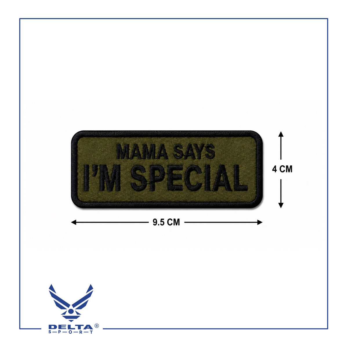 Mama Says I’m Special Velcro Patch — 9.5 × 4 CM