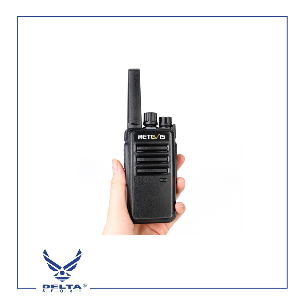 🔹Retevis RT68 / 5W Rechargeable Portable 2-Way walkie-talkies with Earpiece Kit.