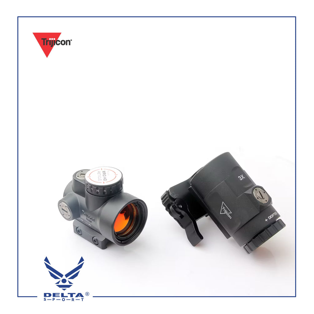 🔹Trijicon MRO HD Tactical Red Dot Combo Sight Scope 3x Magnifier.