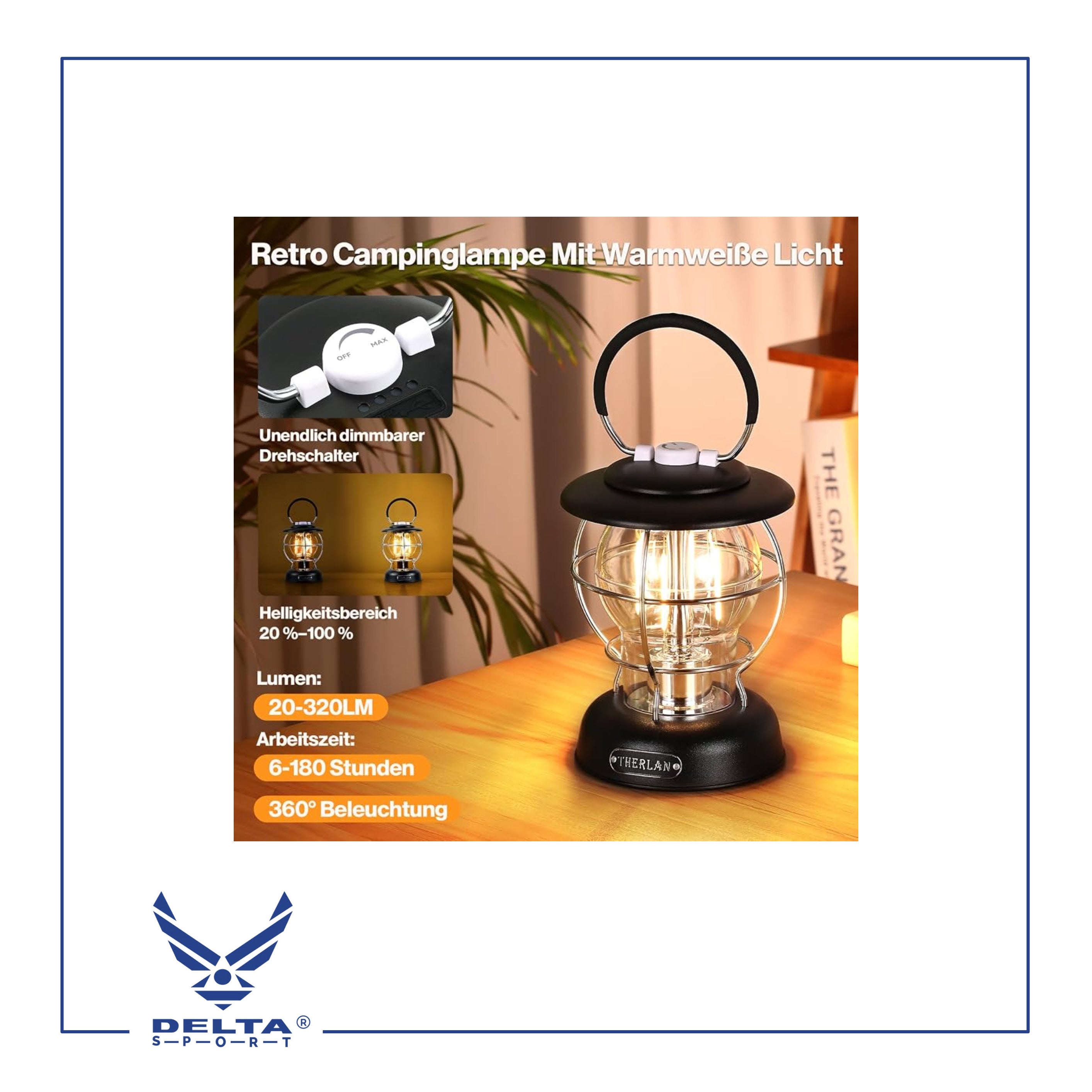 🔹Rechargeable Retro Camping Lamp TM-LY08.