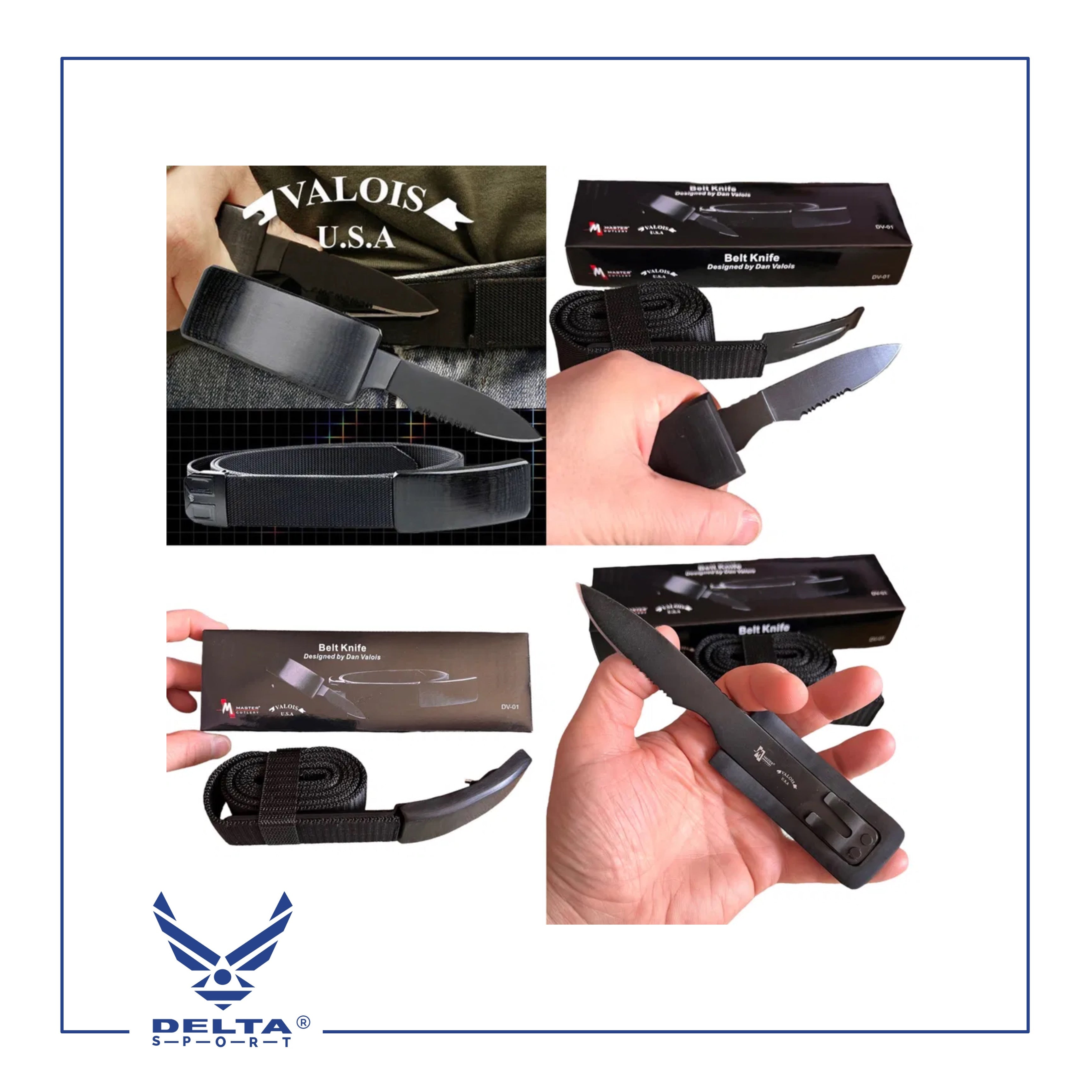 🔹VALOIS Belt With Hidden Knife🇺🇸.