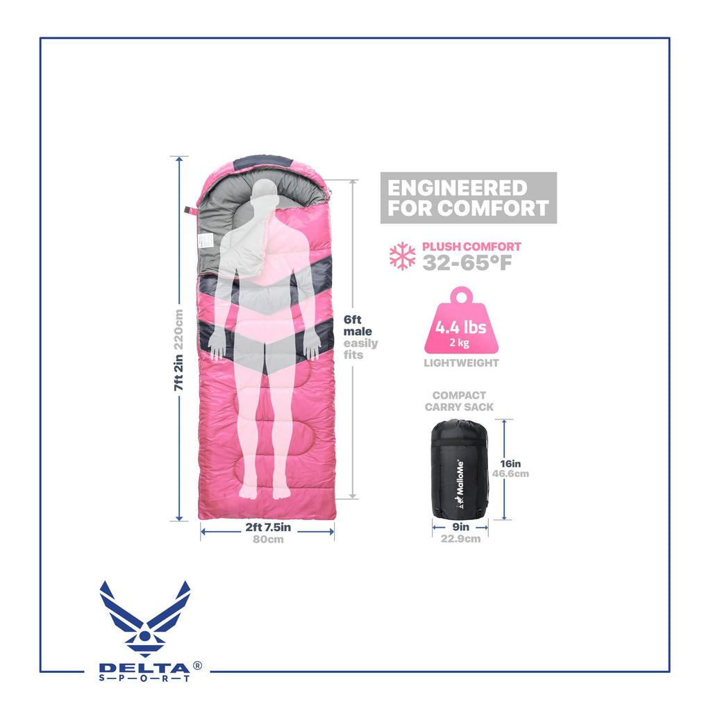 🔹MalloMe Sleeping Bags for Adults Cold Weather & Warm.