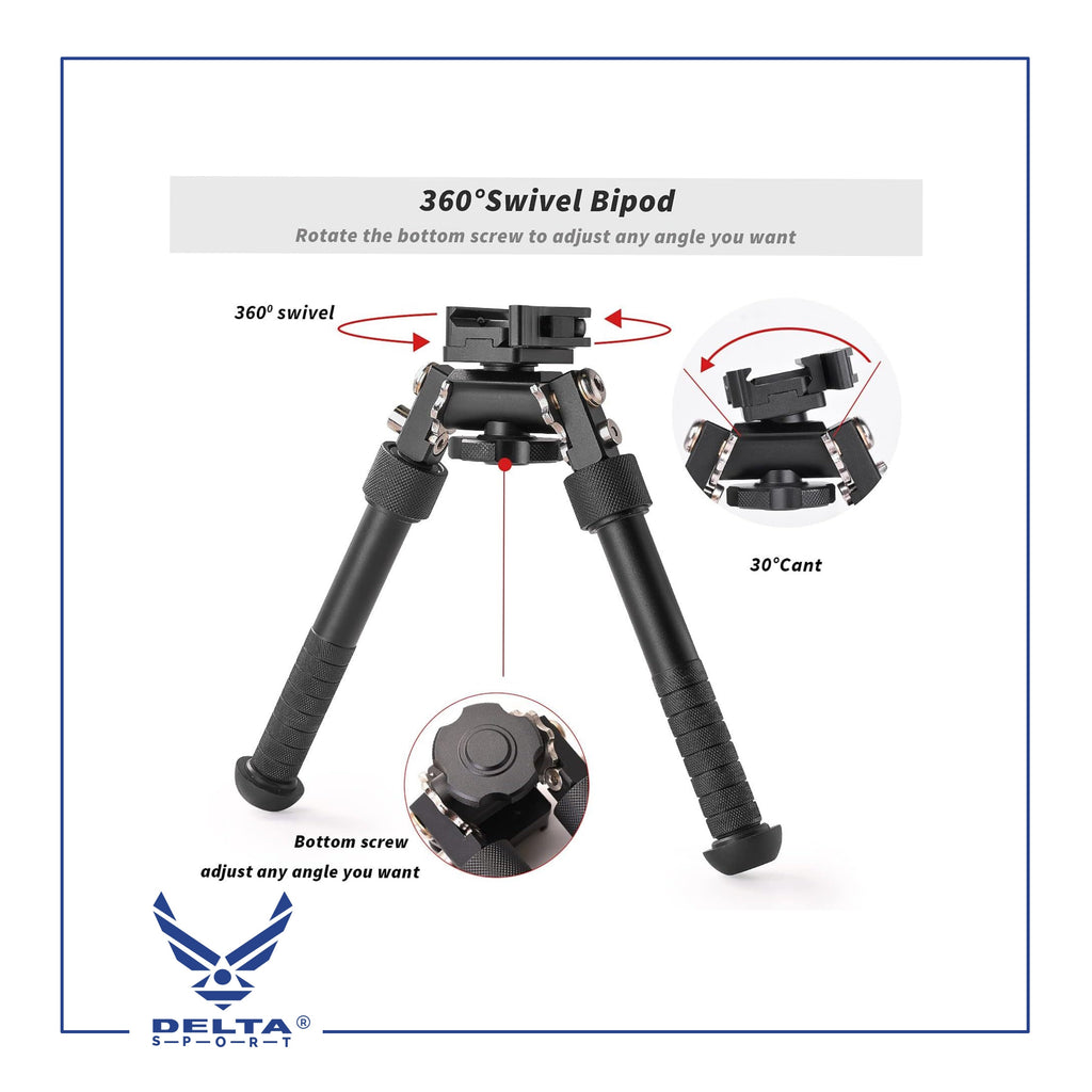 🔹Adjustable Tactical Bipod Picatinny Rail.