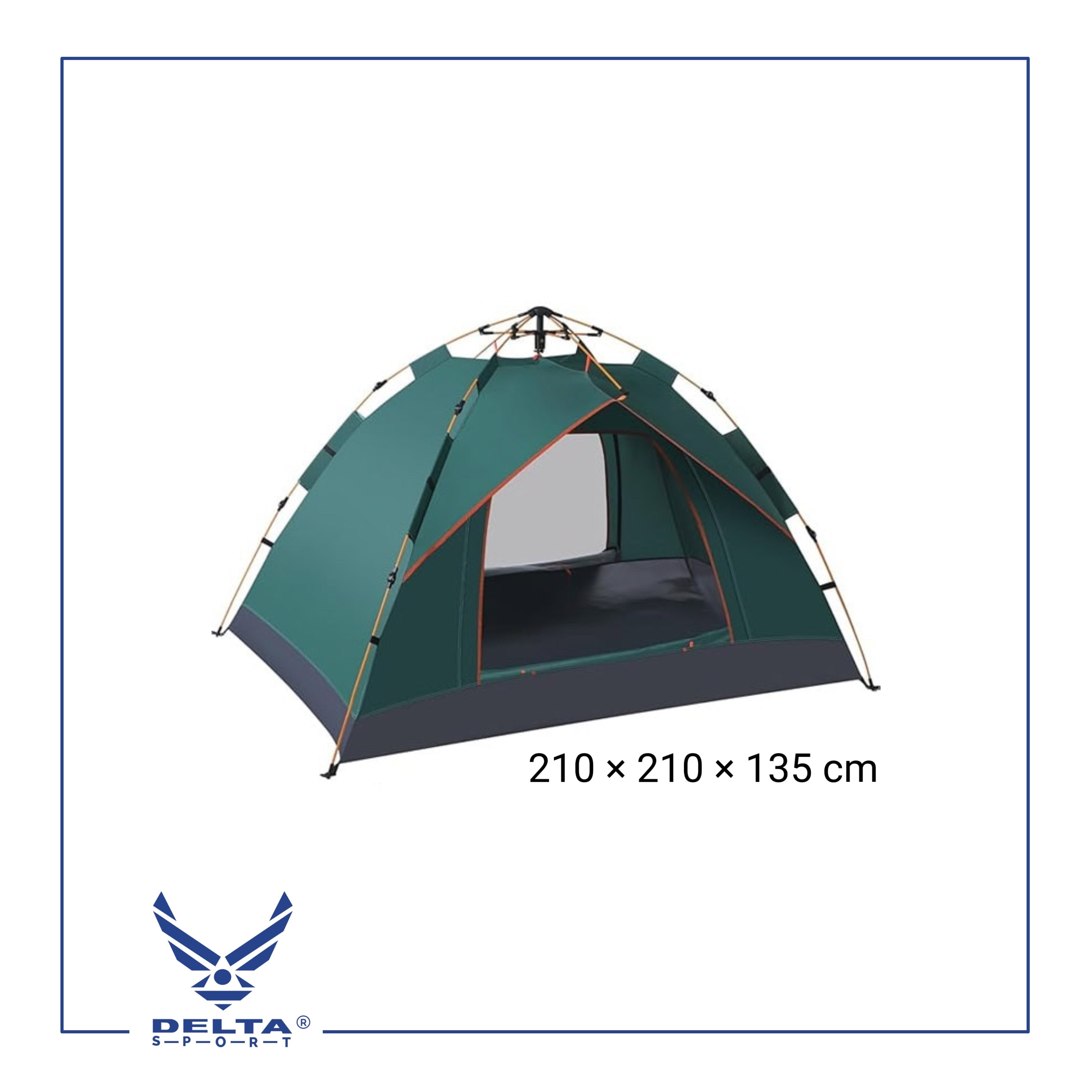 🔹Double-layer Fully Automatic Tent for 2 to 3 Persons.