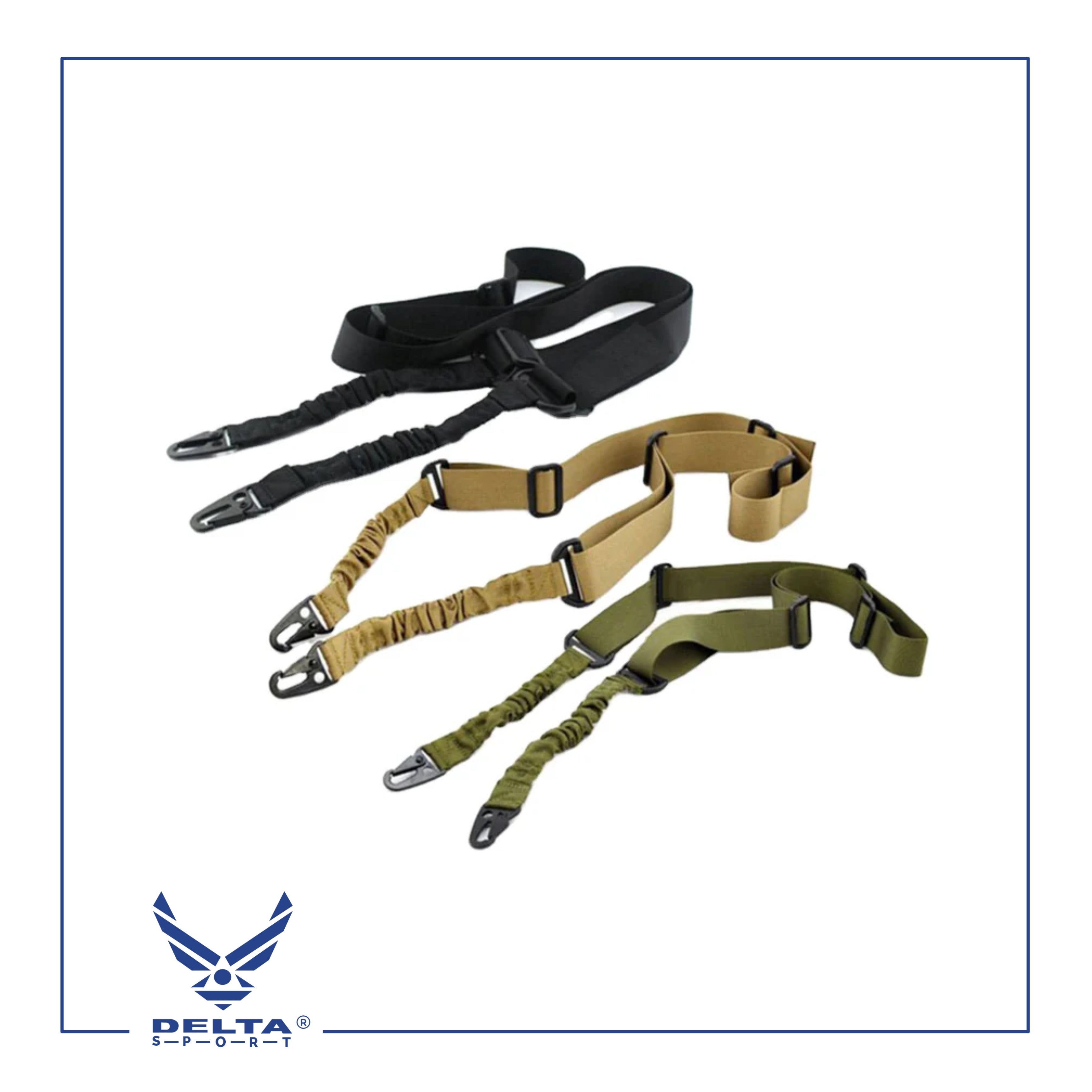 🔹Adjustable 2 Two Point Tactical Rifle Sling Strap.