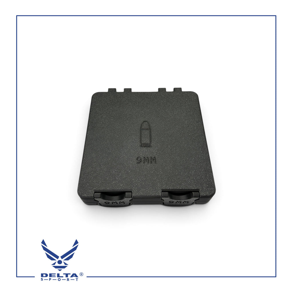 🔹DELTASPORT® 9MM Ammo Storage Case – 100 Rounds.