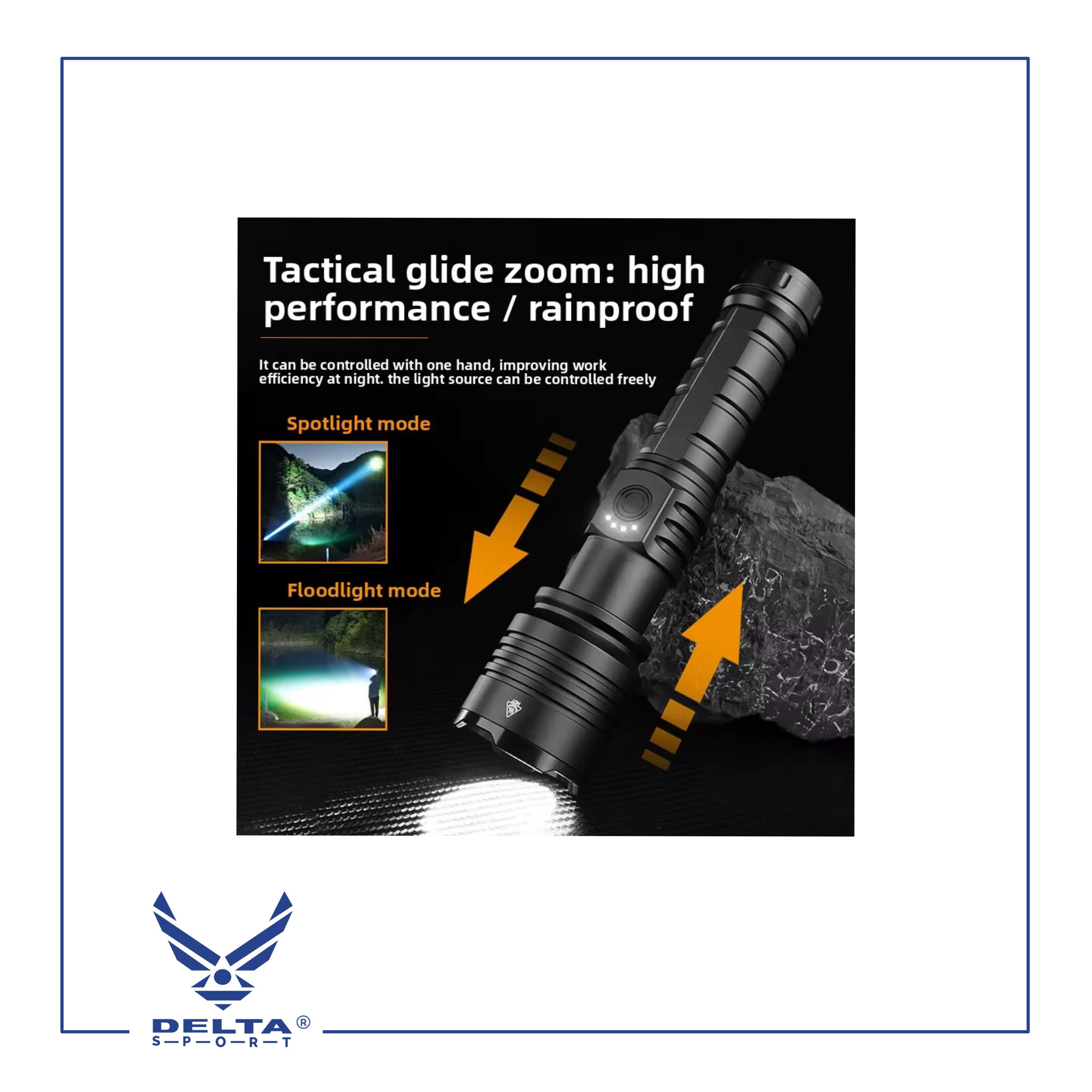 🔹Tactical Flashlight T3.