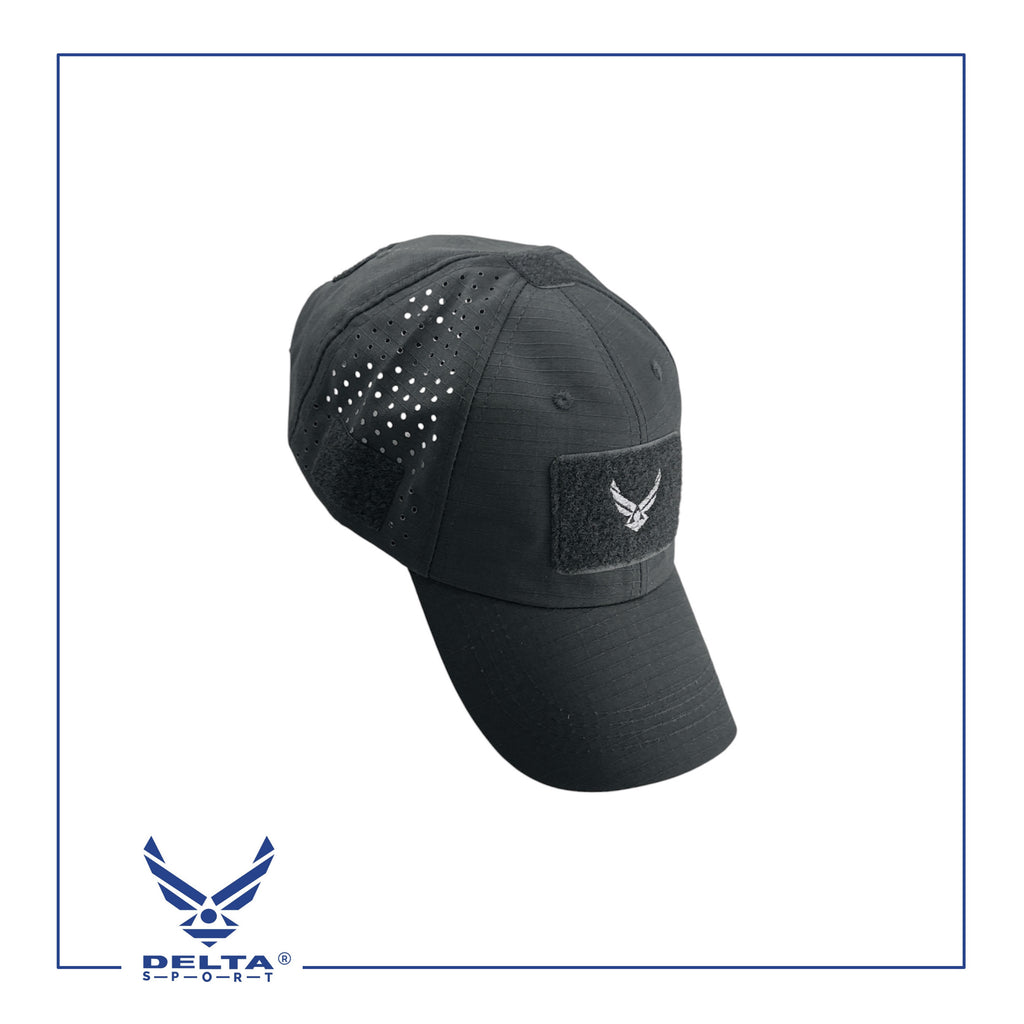 🔹Delta breathable laser cut cap.